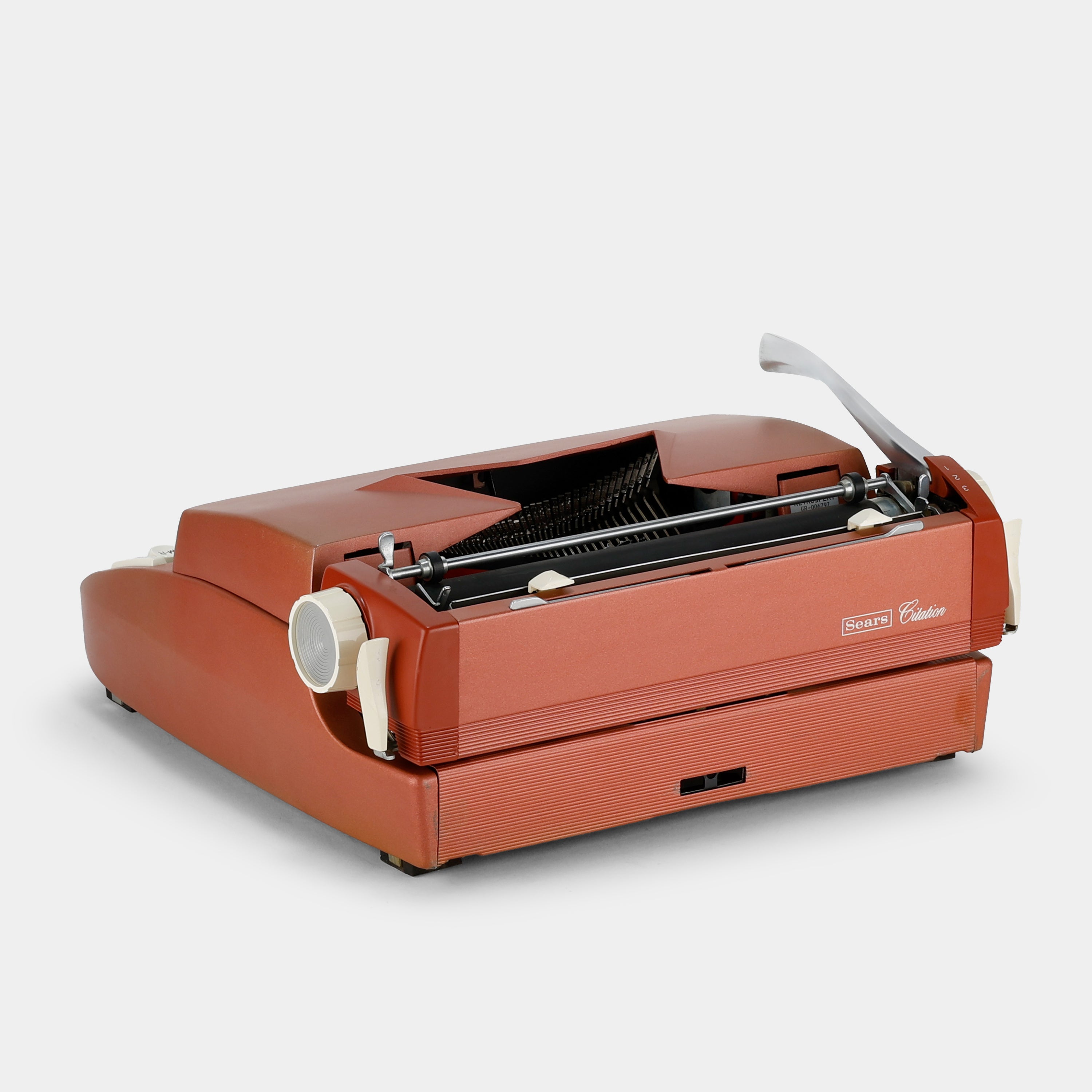 Sears Citation Champagne Blush Red Manual Typewriter and Case
