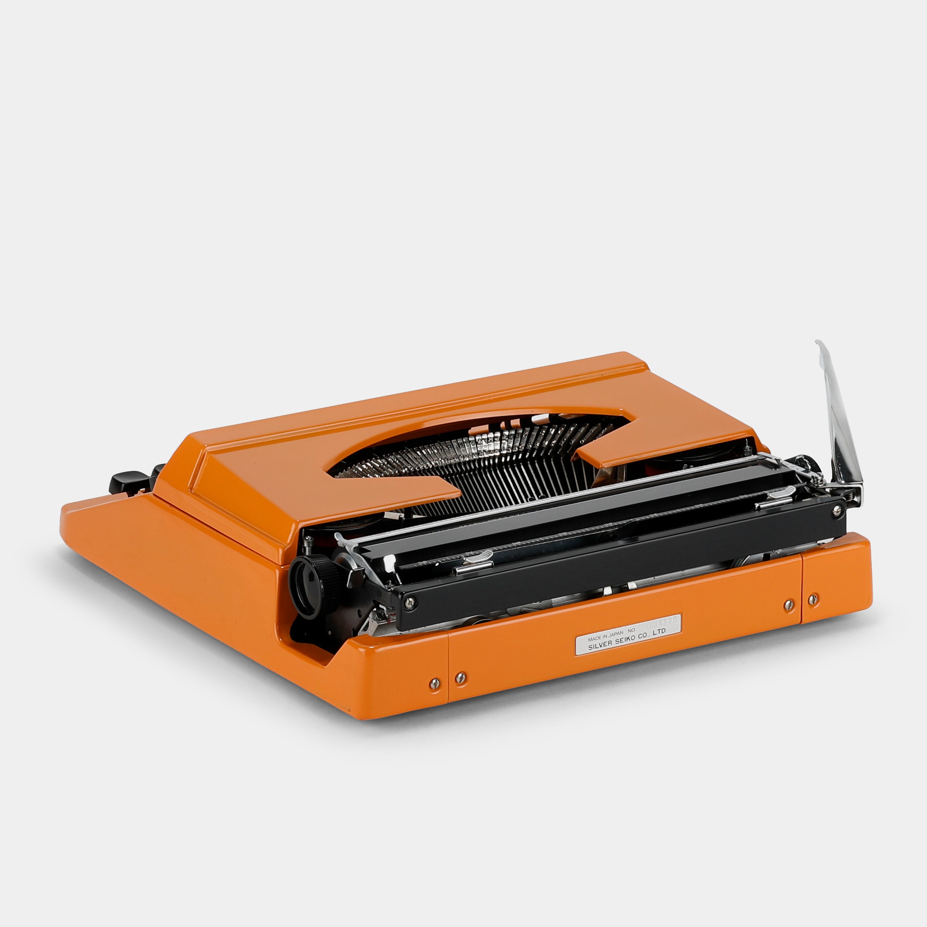 Silver-Reed 200 Orange Manual Typewriter and Case