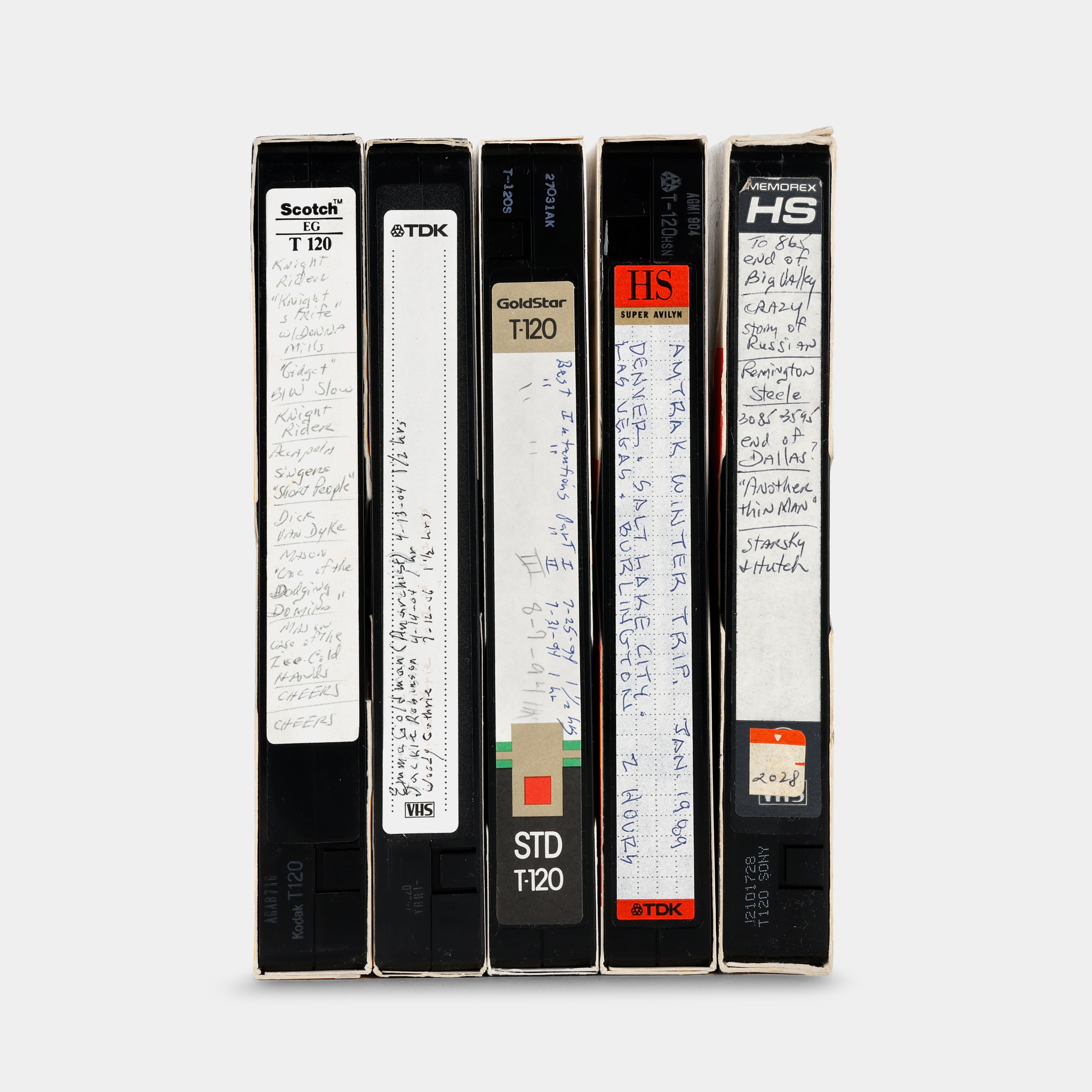 Lot of 5 Miscellaneous Pre-Recorded VHS Tapes