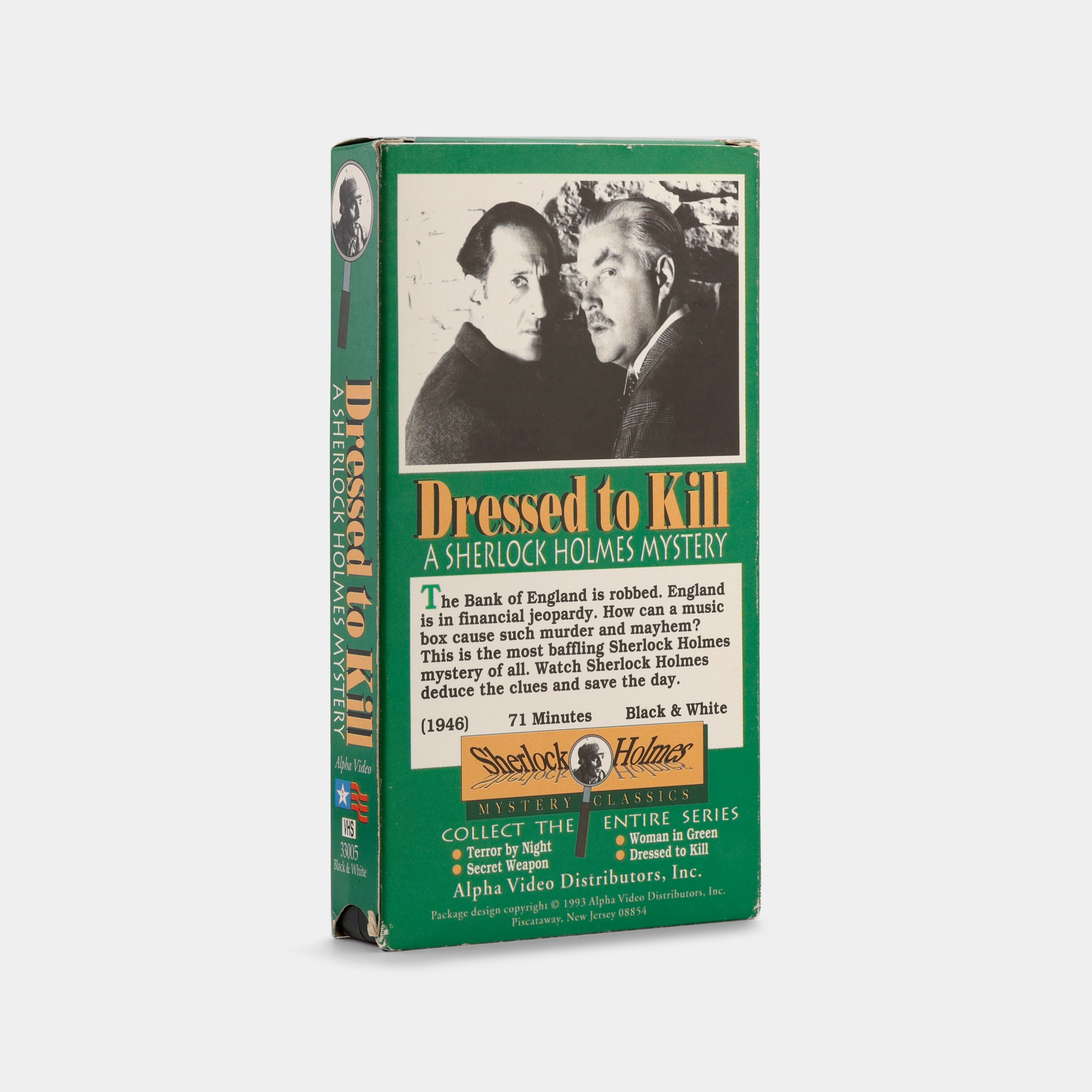 Dressed to Kill VHS Tape