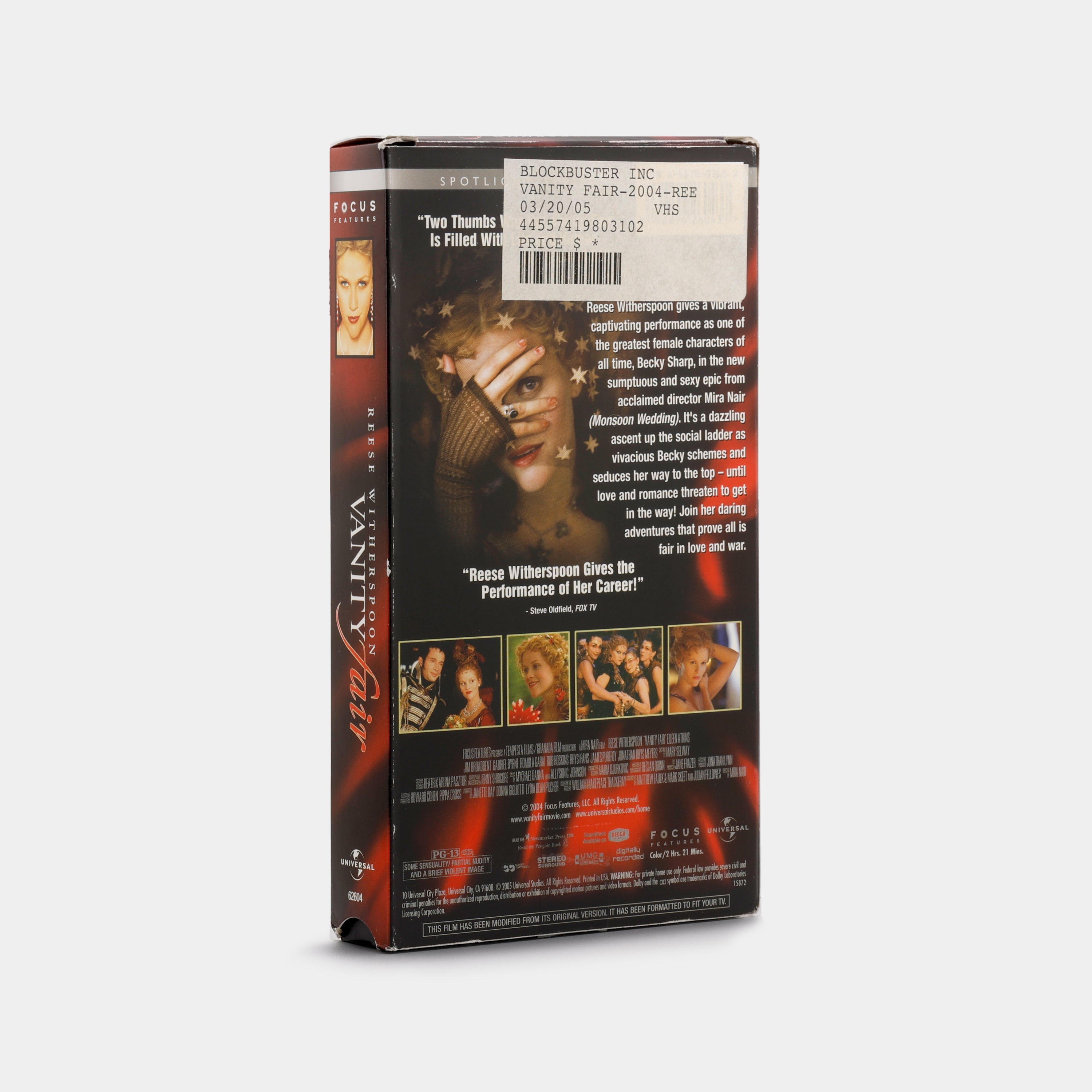 Vanity Fair VHS Tape