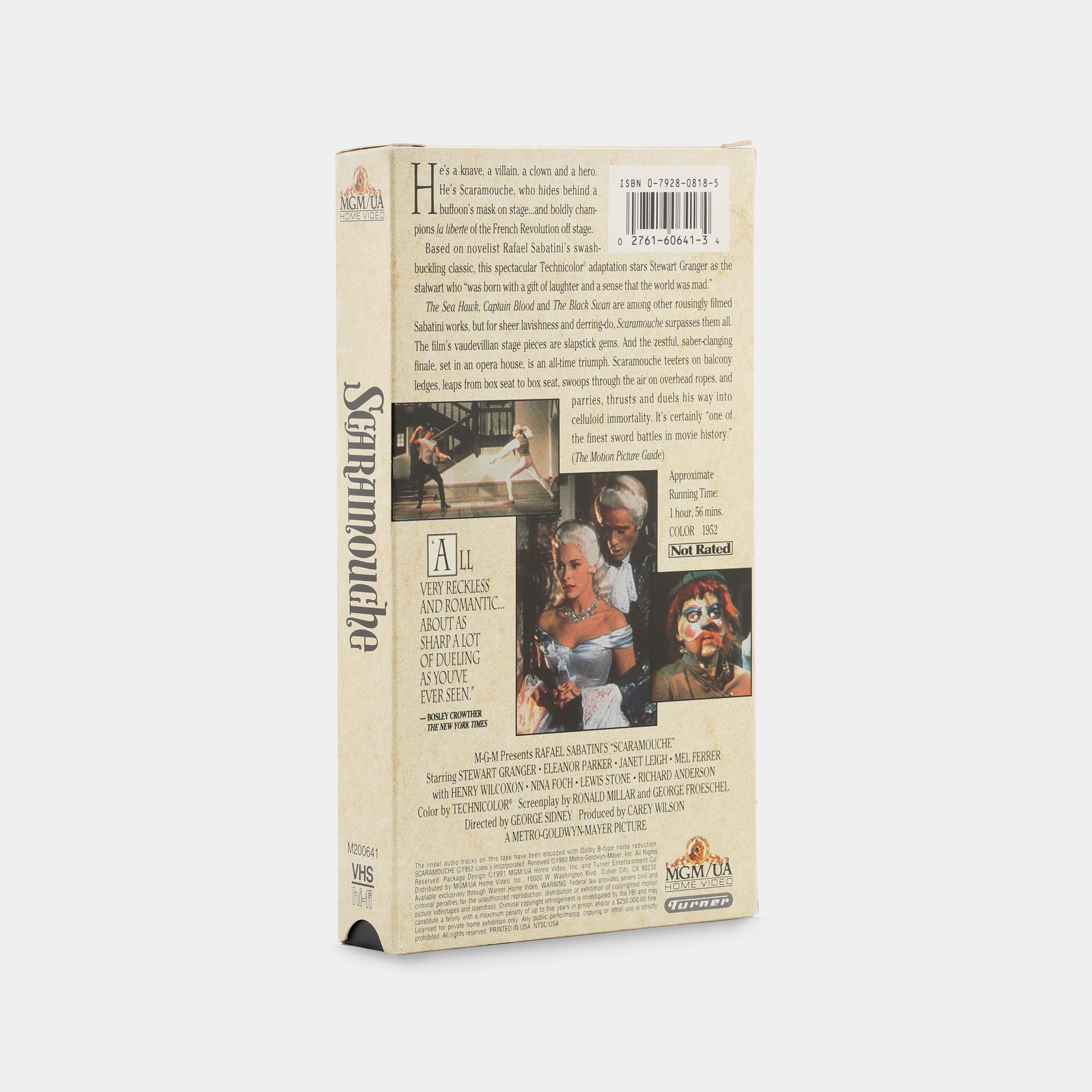 Scaramouche VHS Tape