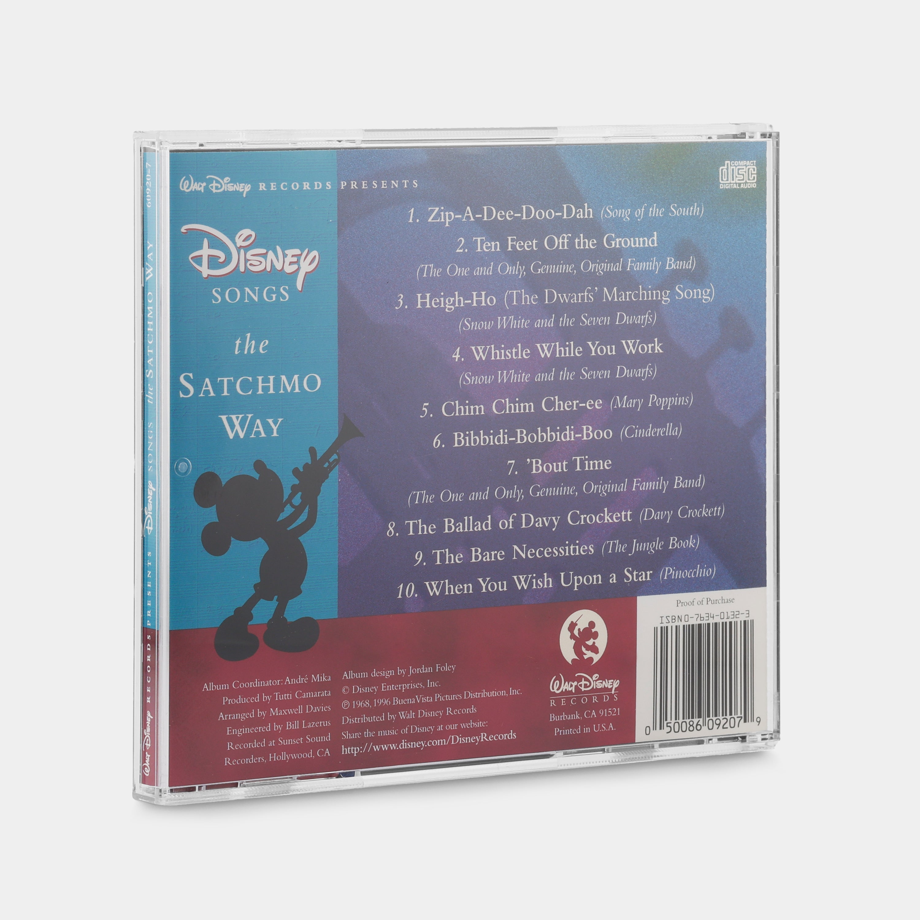 Louis Armstrong - Disney Songs The Satchmo Way CD