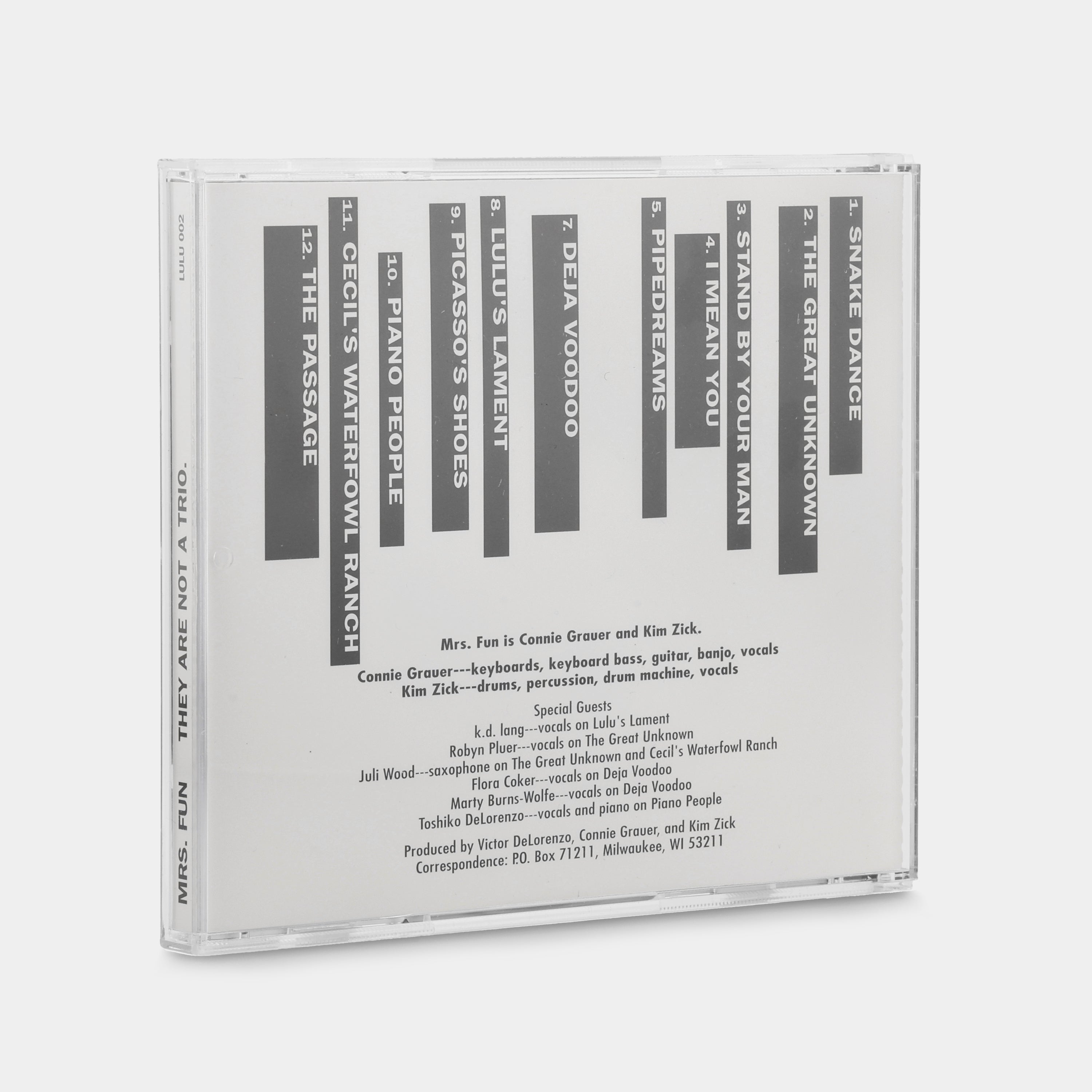 MRS. FUN - They Are Not A Trio CD