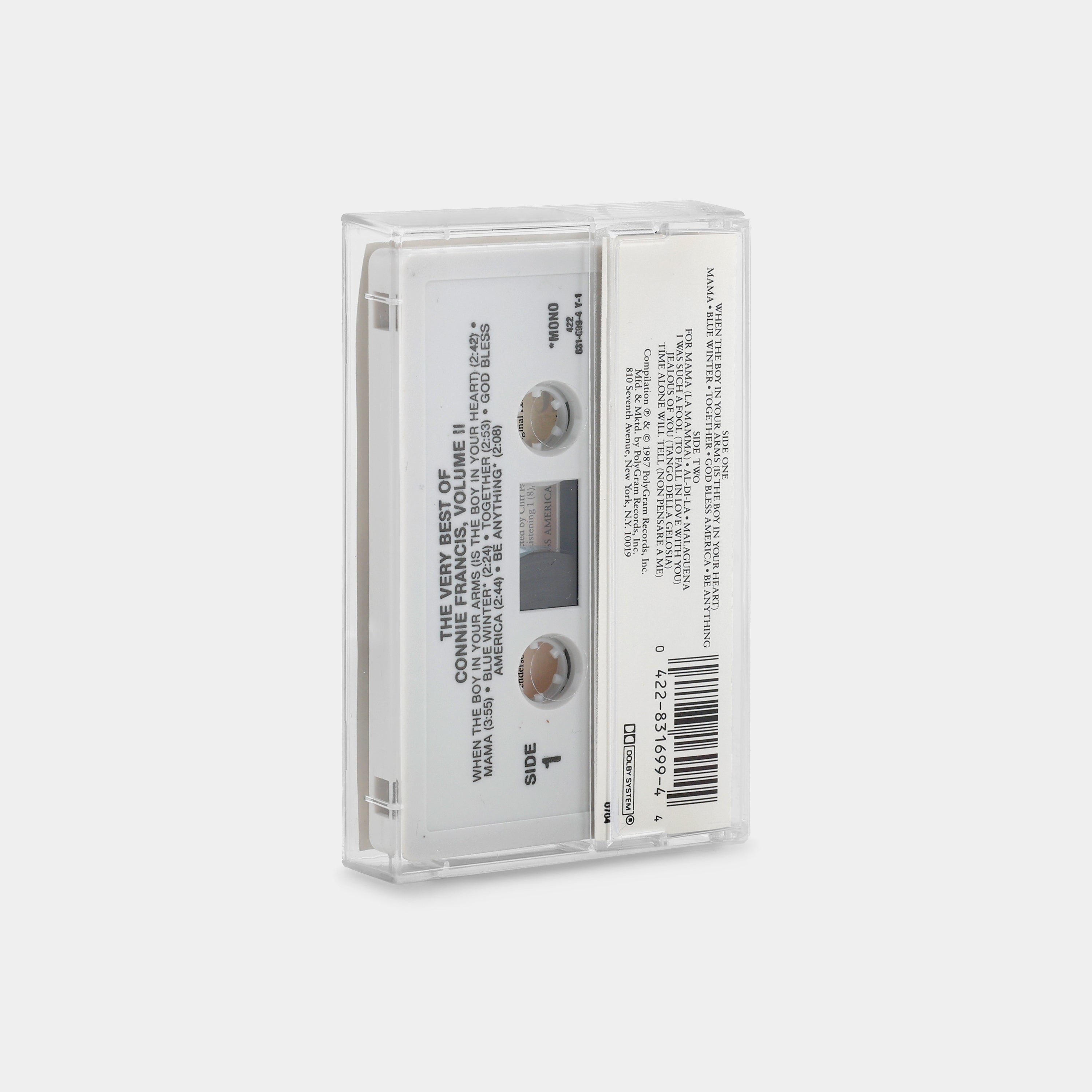 Connie Francis - The Very Best Of Connie Francis Volume Two Cassette Tape