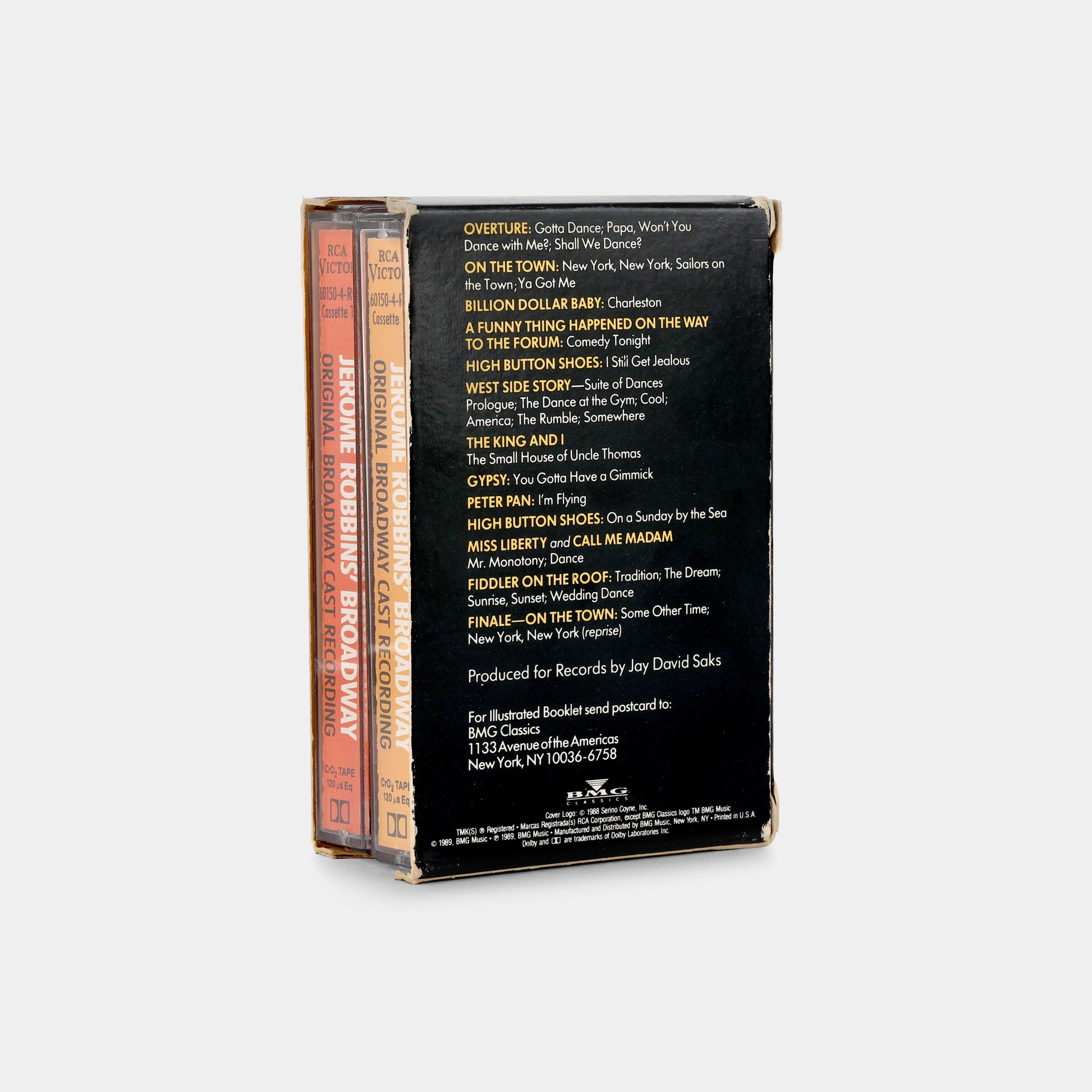 Jerome Robbins' Broadway (Original Broadway Cast Recording) Cassette Tape