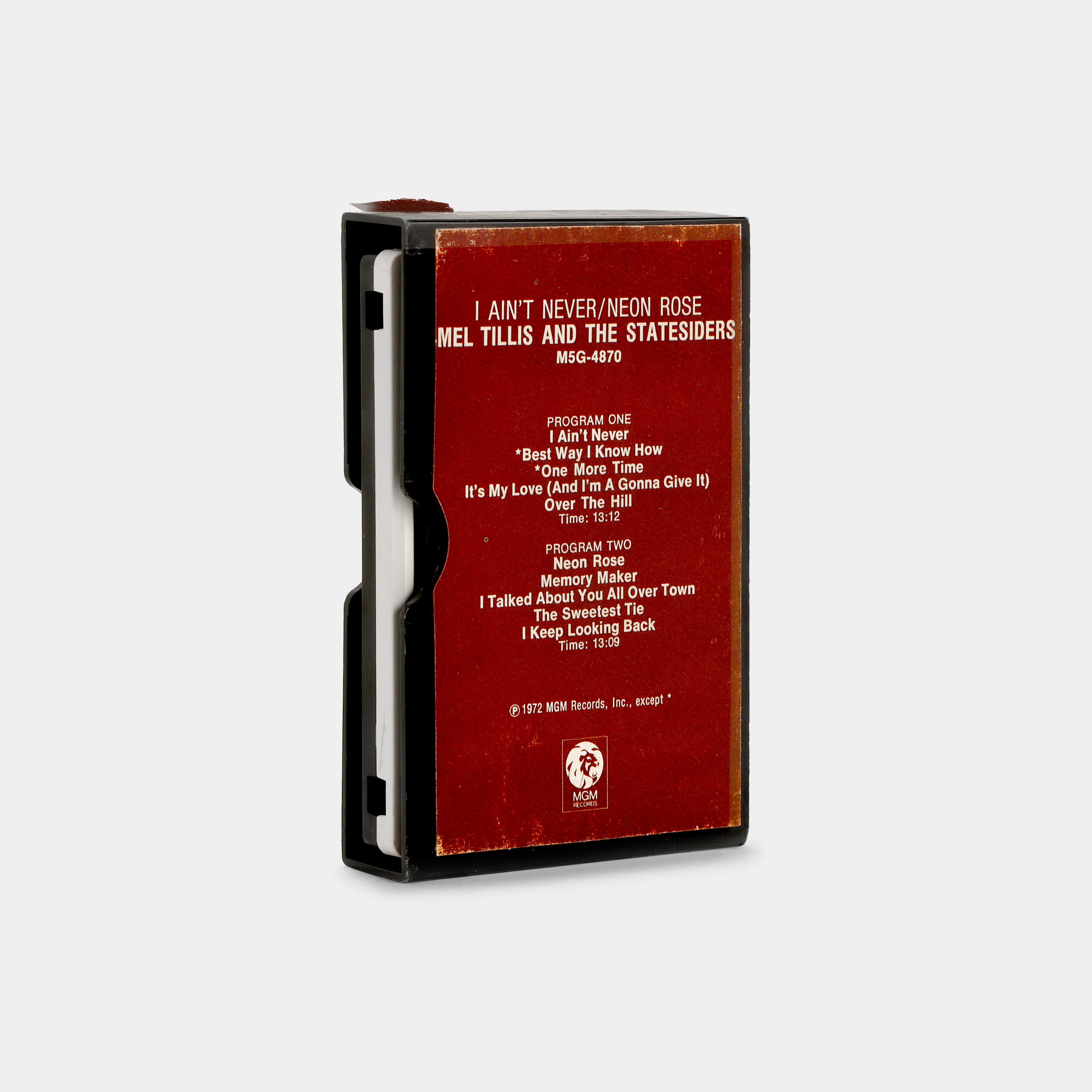 Mel Tillis And The Statesiders - I Ain't Never / Neon Rose Cassette Tape