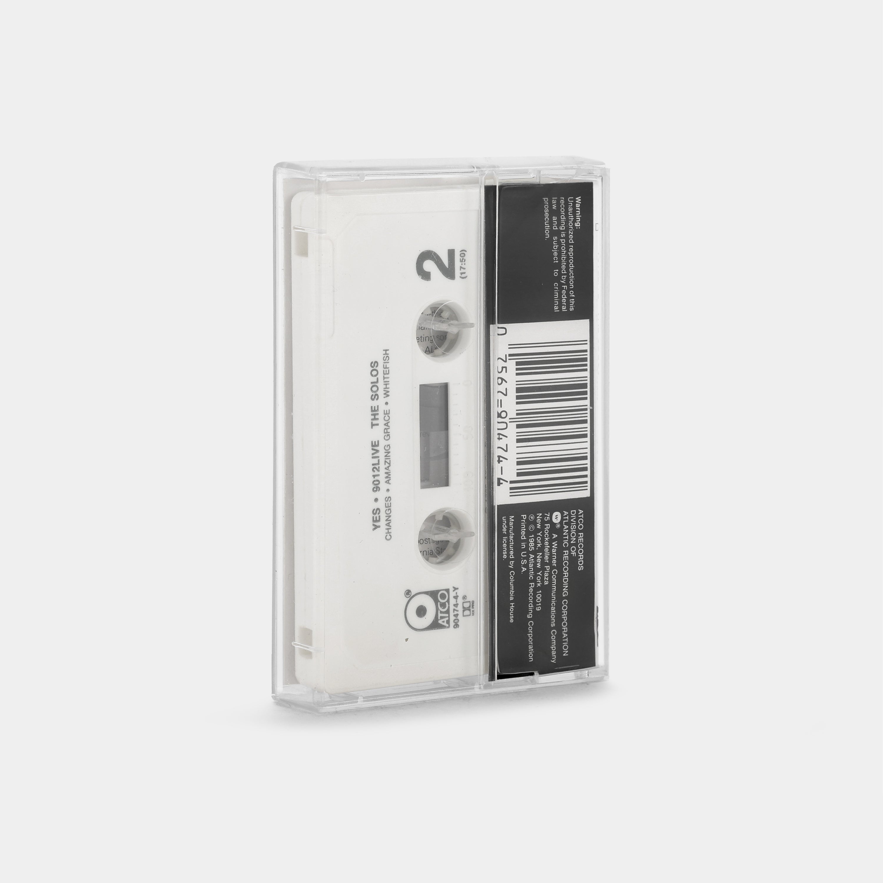 Yes - 9012Live - The Solos Cassette Tape