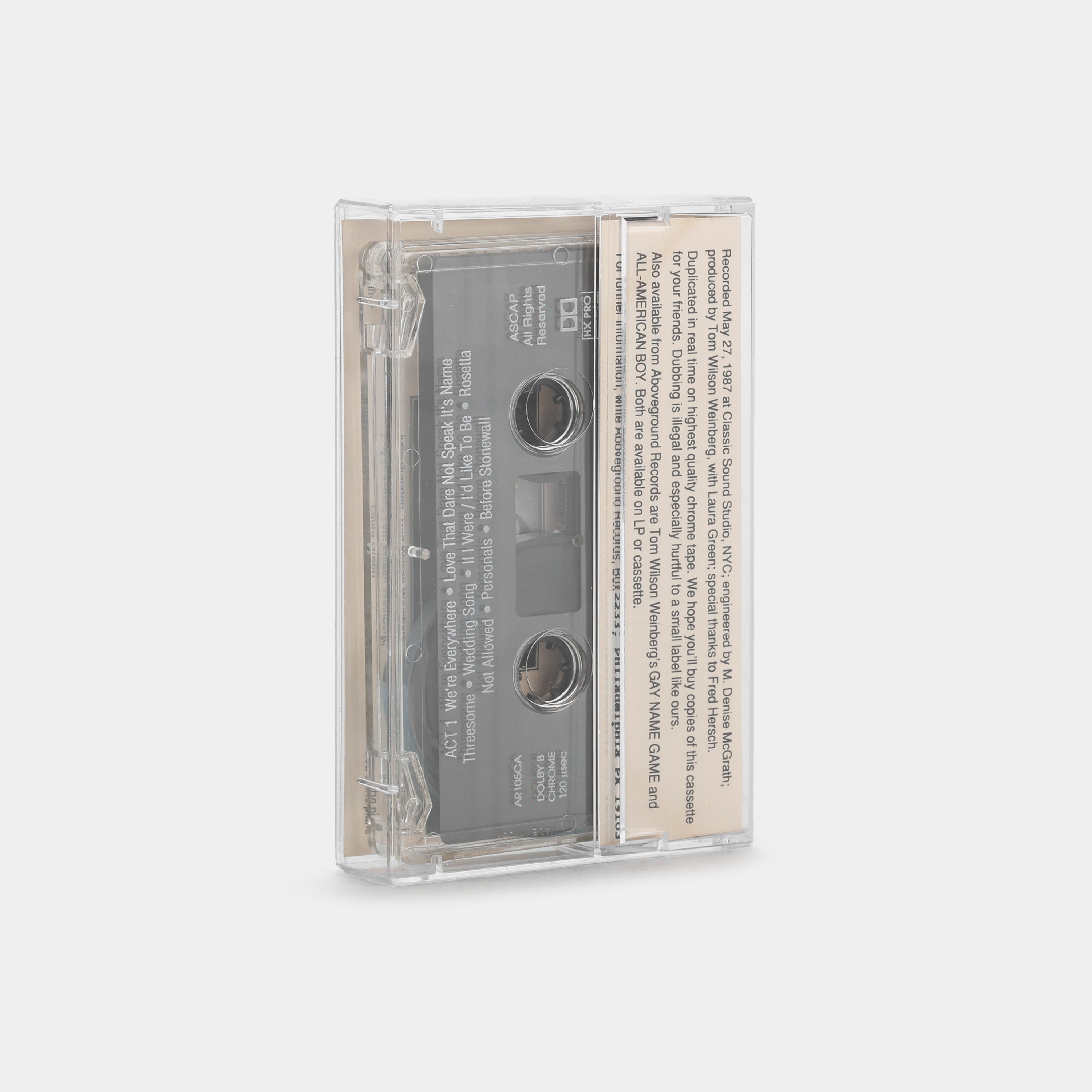 Tom Wilson Weinberg - Ten Percent Revue Cassette Tape