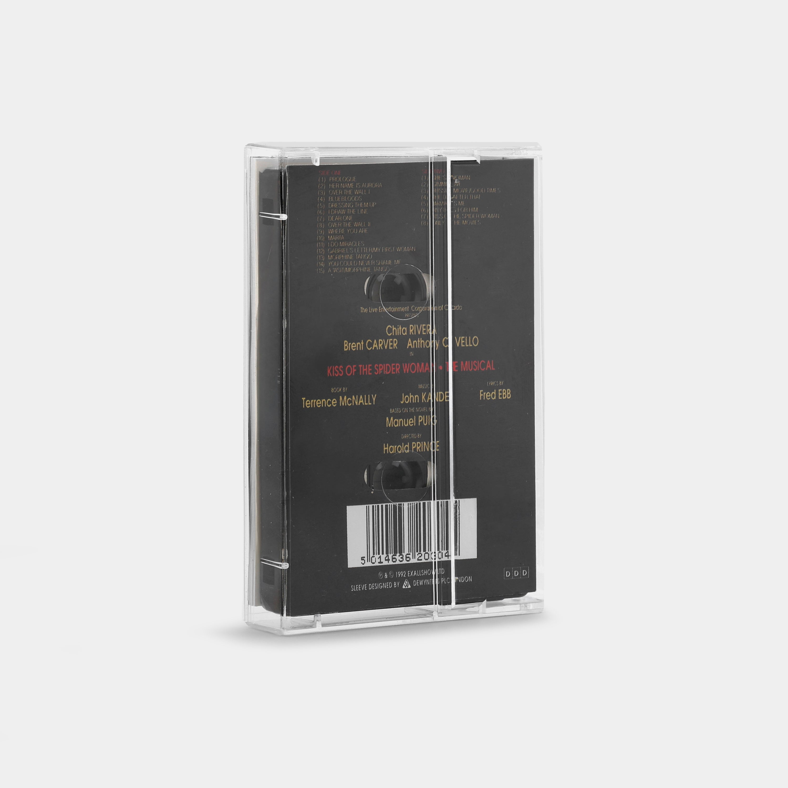 John Kander, Fred Ebb - Chita Rivera, Brent Carver, Anthony Crivello, Original Cast - Kiss Of The Spider Woman (The Musical - Original Cast Recording) Cassette Tape