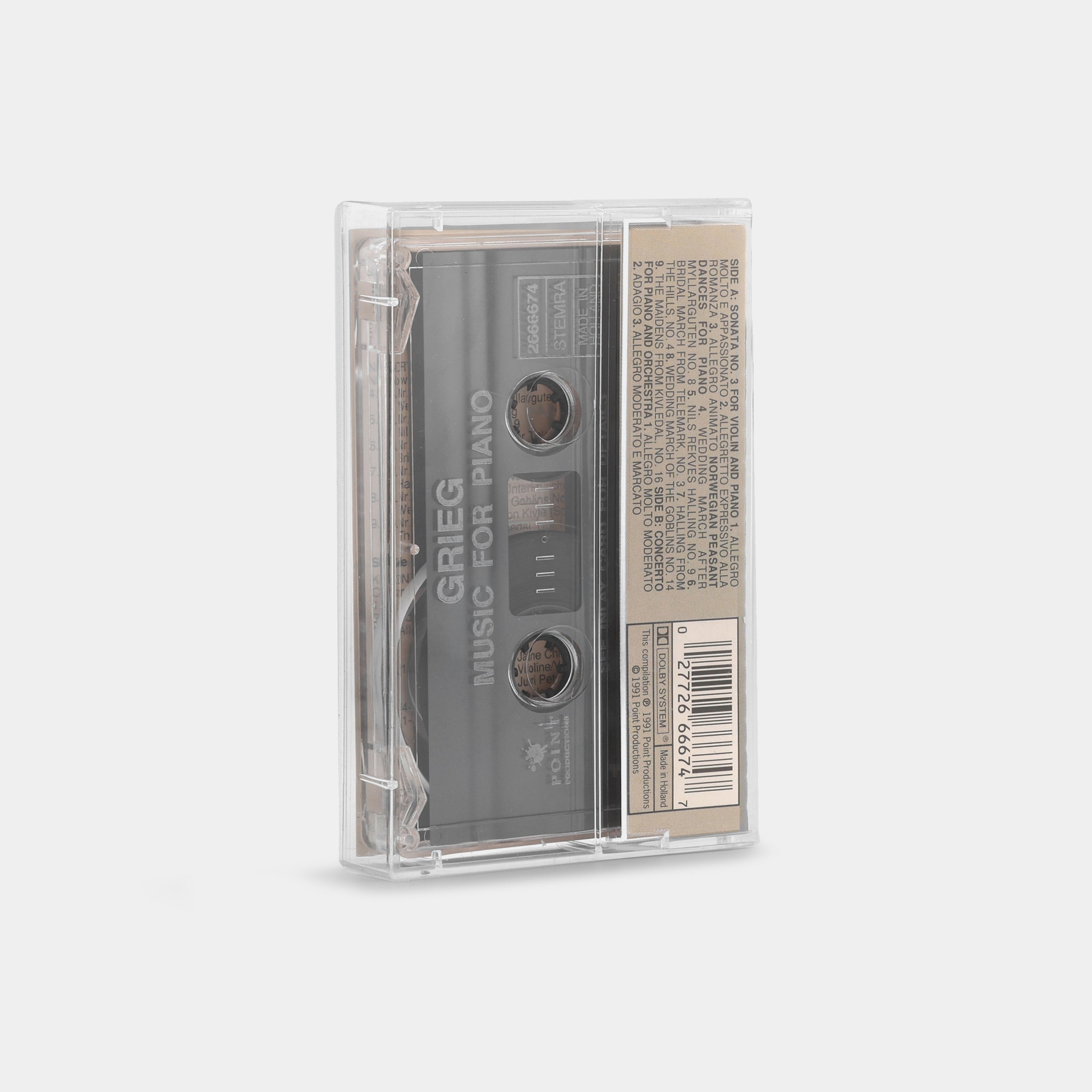 Grieg - Symphony Orchestra Ljubljana, Ltg./Cond.: Anton Nanut – Music For Piano Cassette Tape