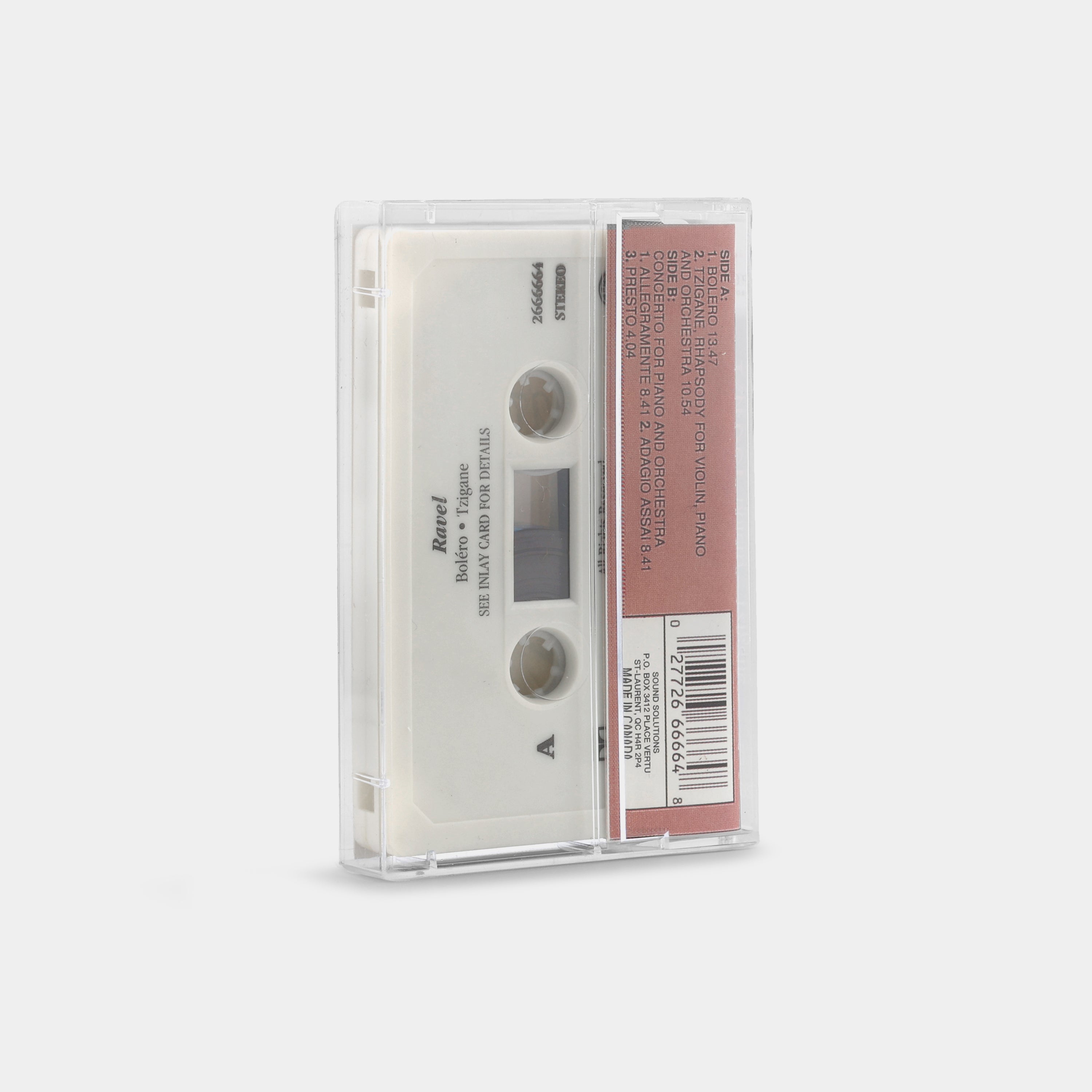 Ravel - Boléro / Tzigane Cassette Tape