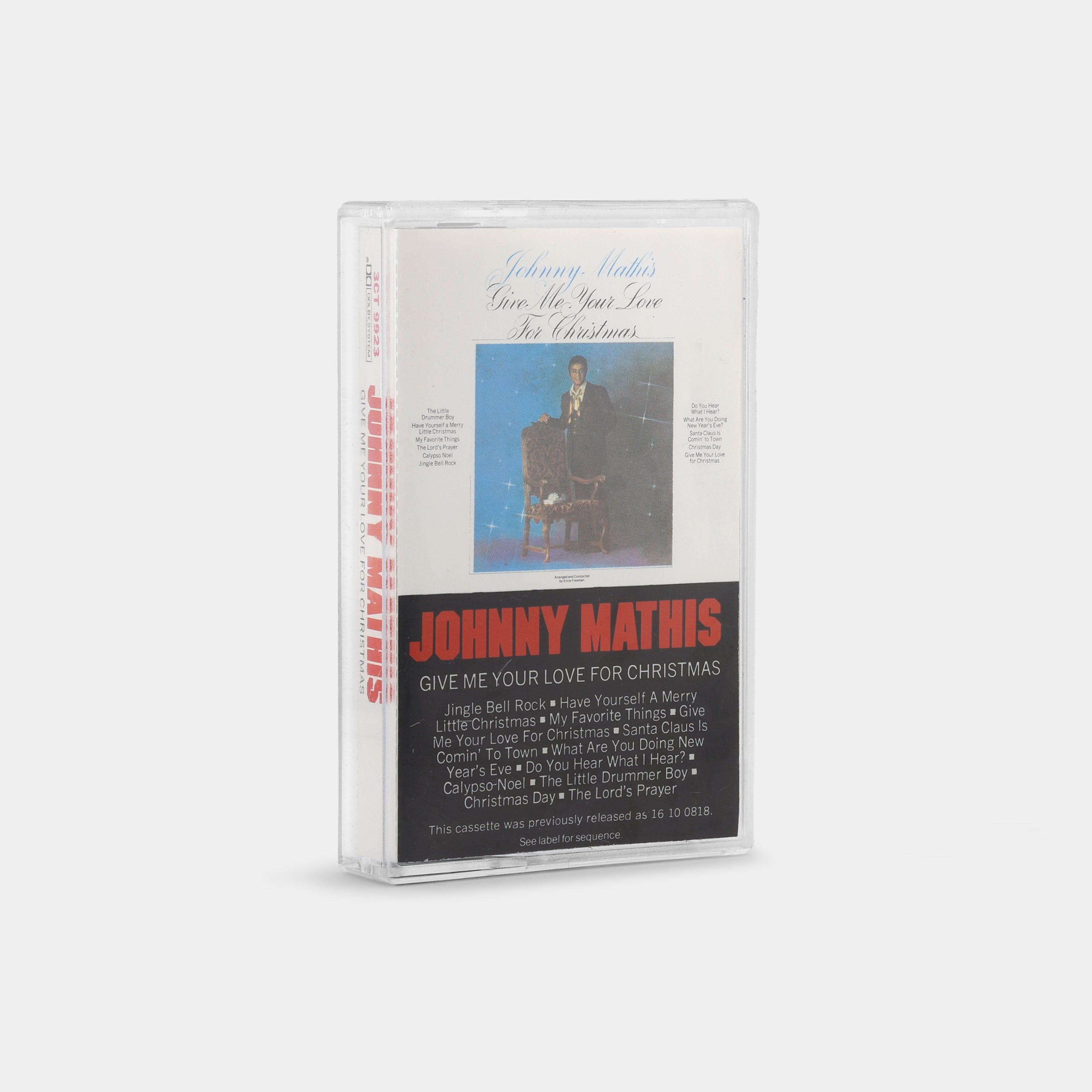 Johnny Mathis - Give Me Your Love For Christmas Cassette Tape