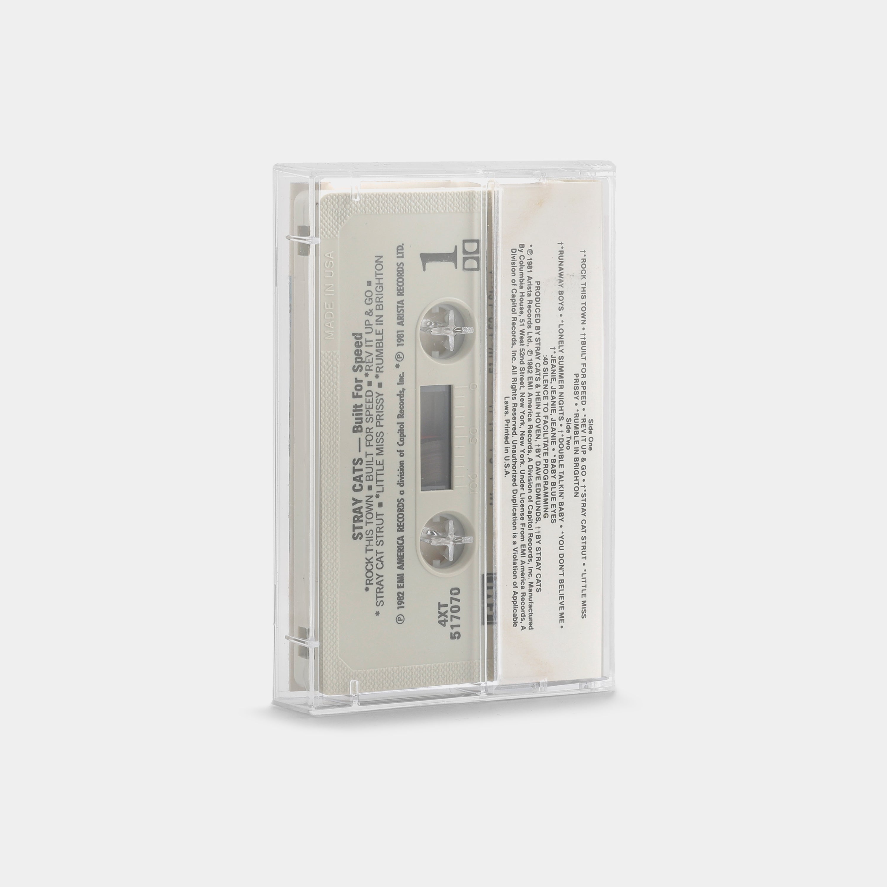 Stray Cats - Built for Speed Cassette Tape