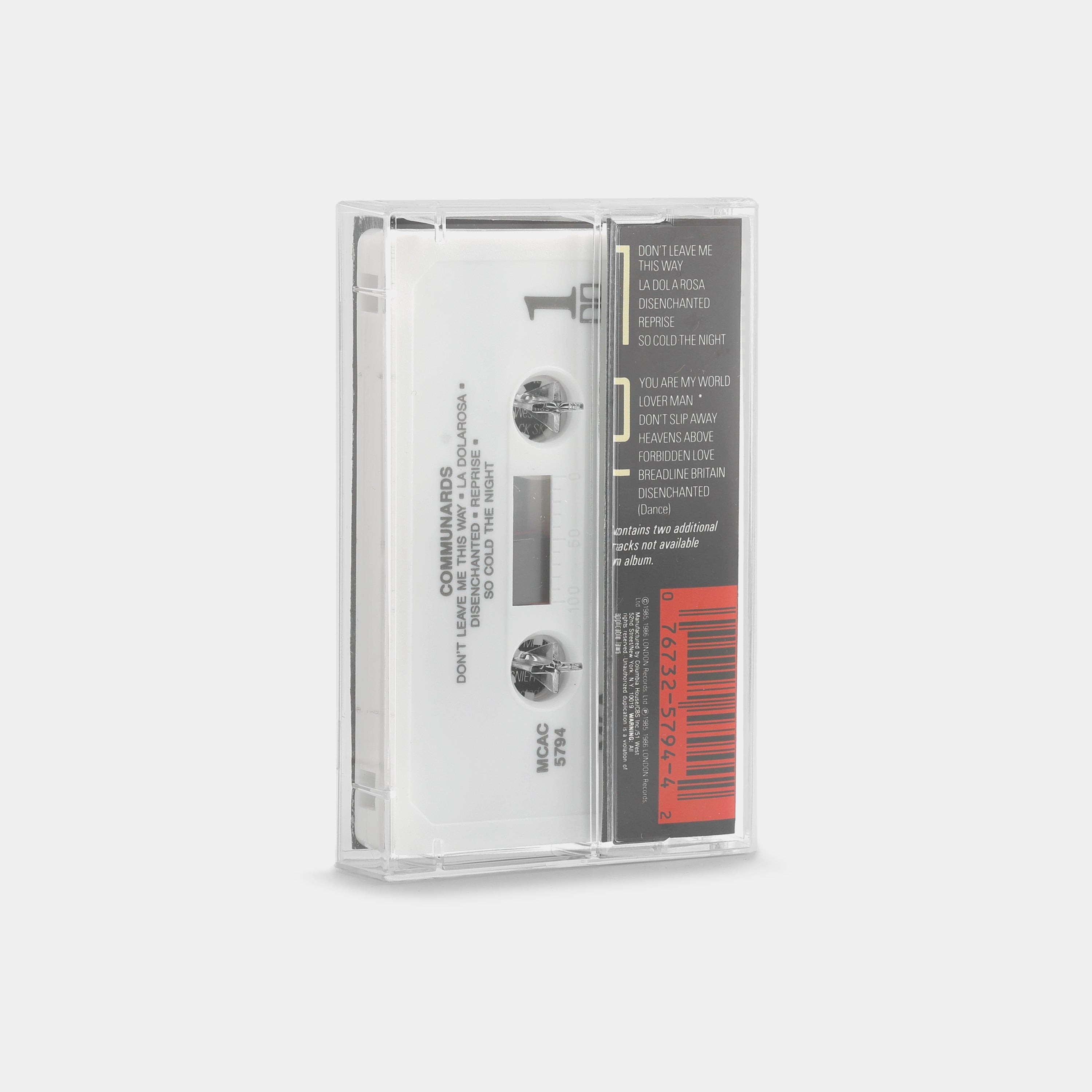 Communards - Communards Cassette Tape