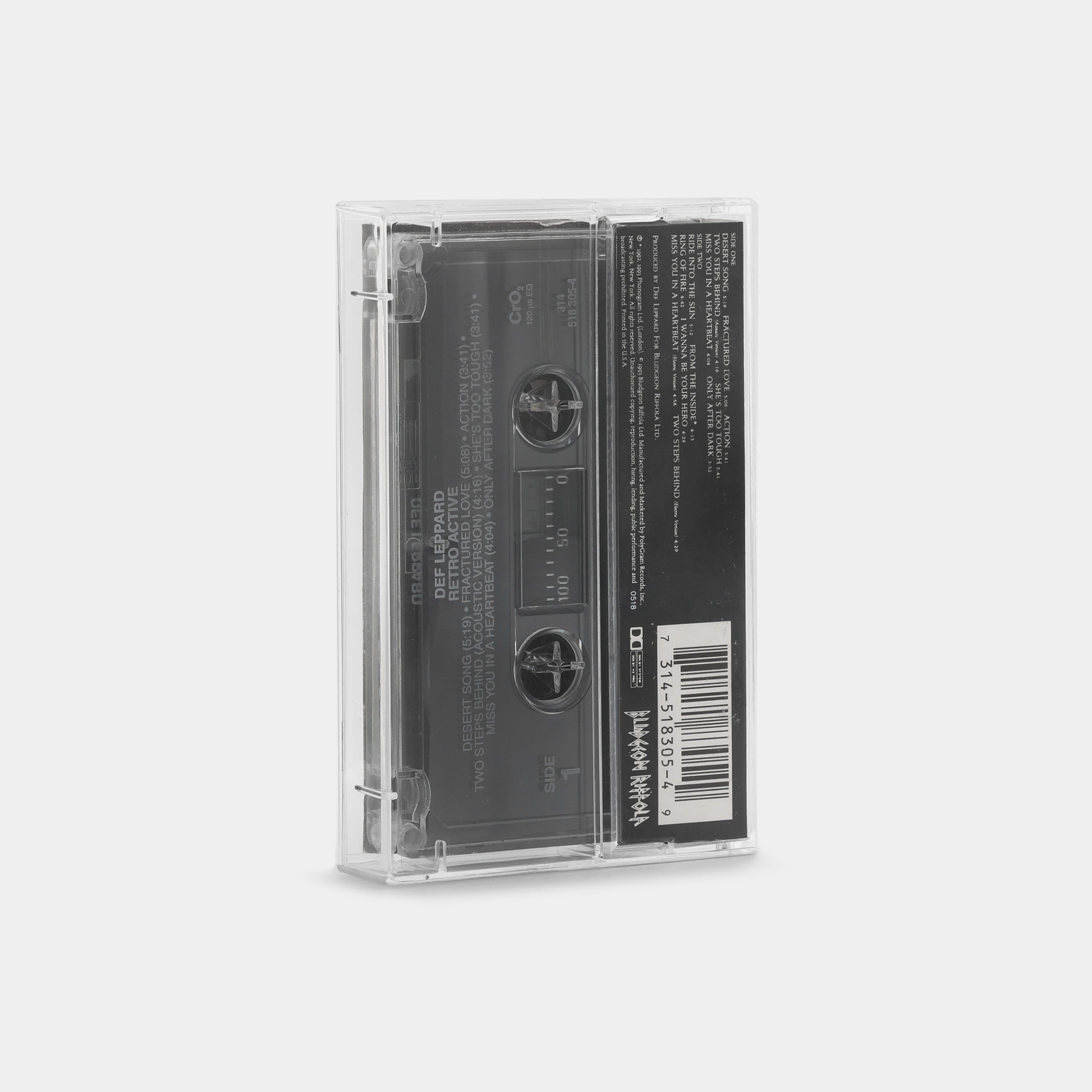 Def Leppard - Retro Active Cassette Tape