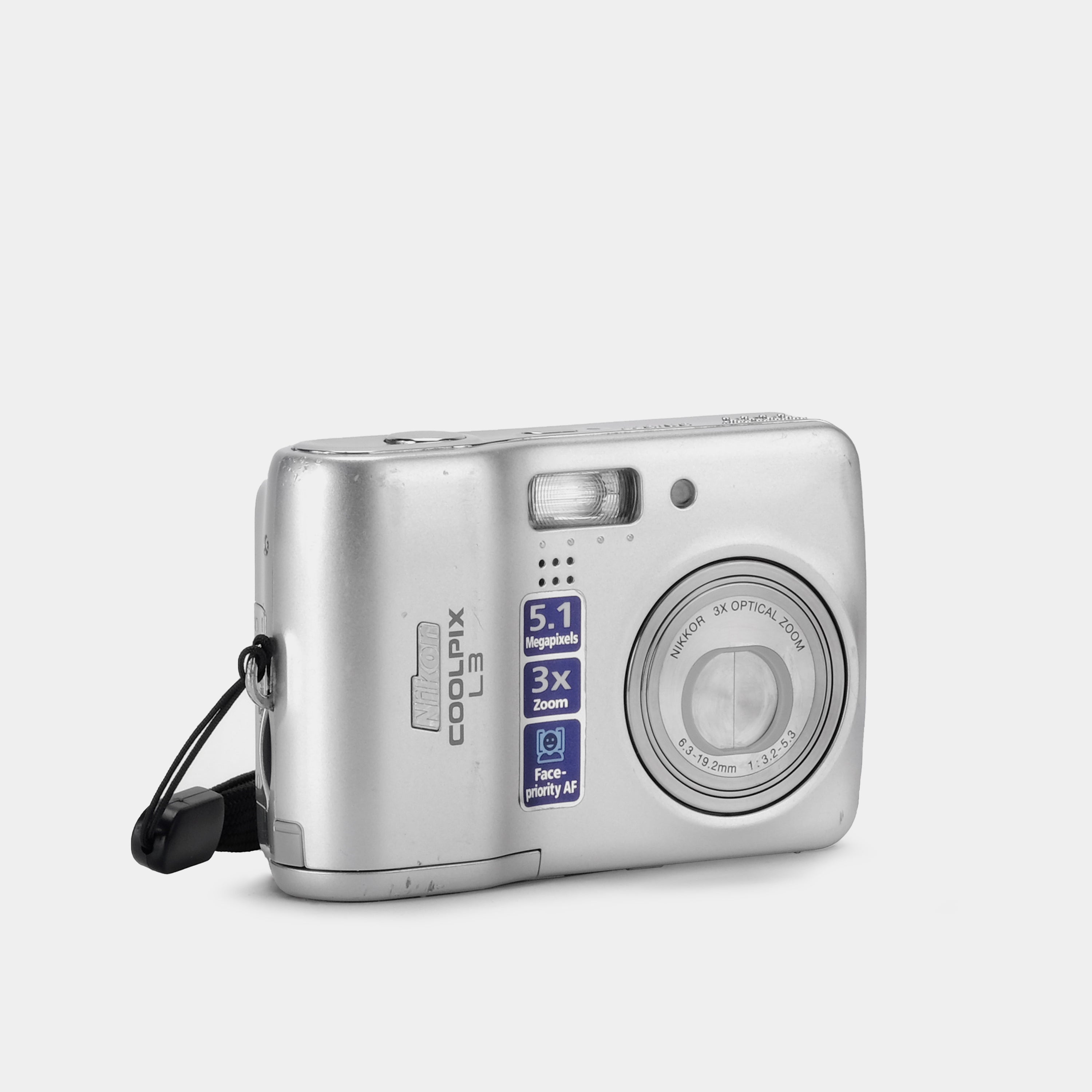 Nikon Coolpix L3 Silver Point and Shoot Digital Camera