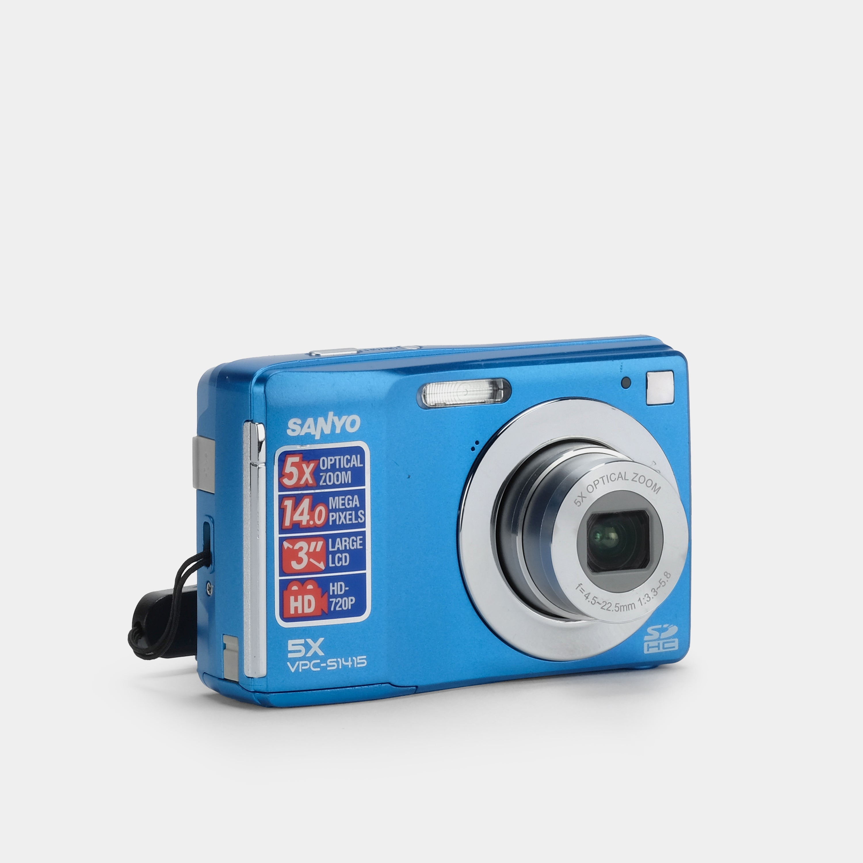 Sanyo VPC-S1415 Blue Digital Point and Shoot Camera