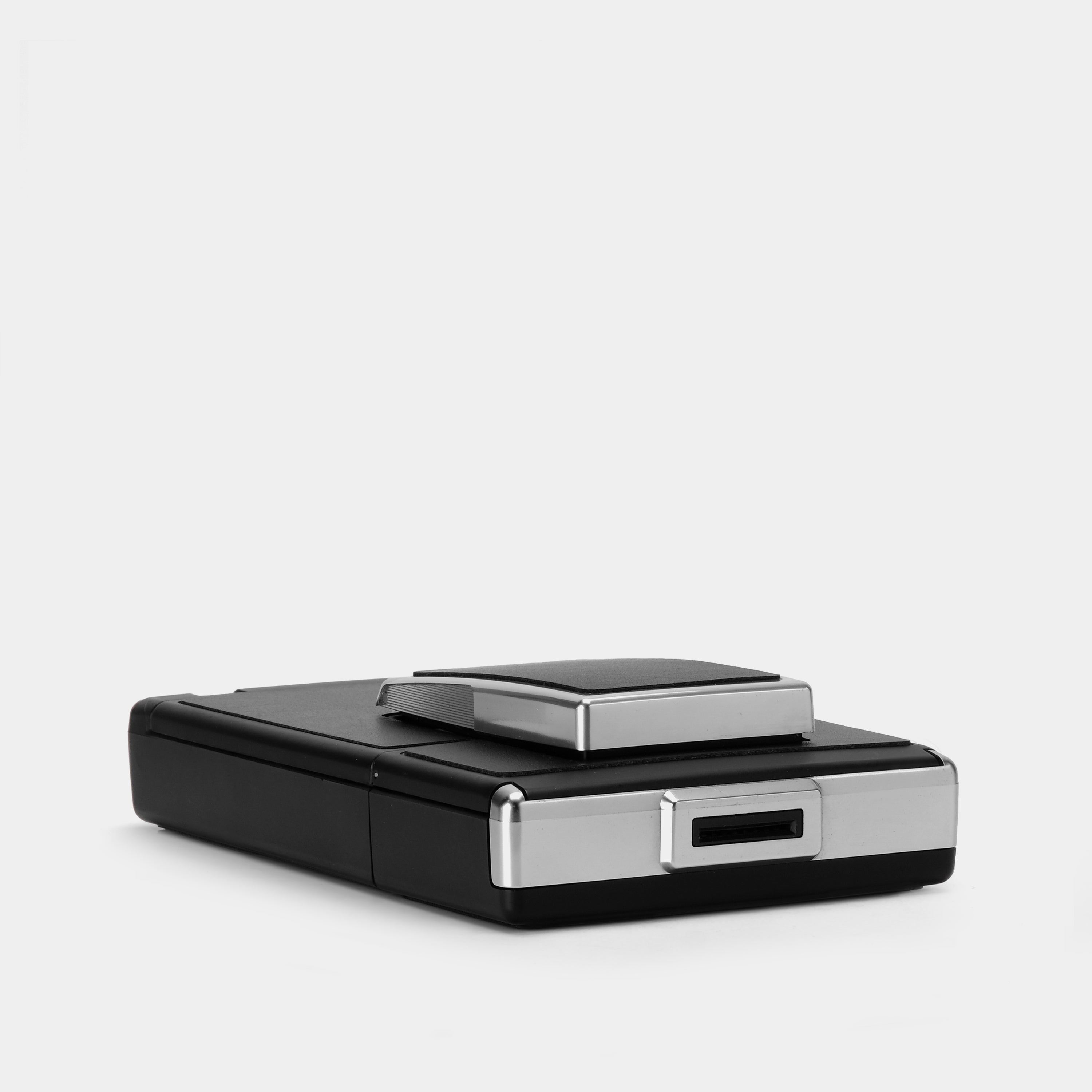 Polaroid SX-70 Alpha Black With Chrome Folding Instant Film Camera