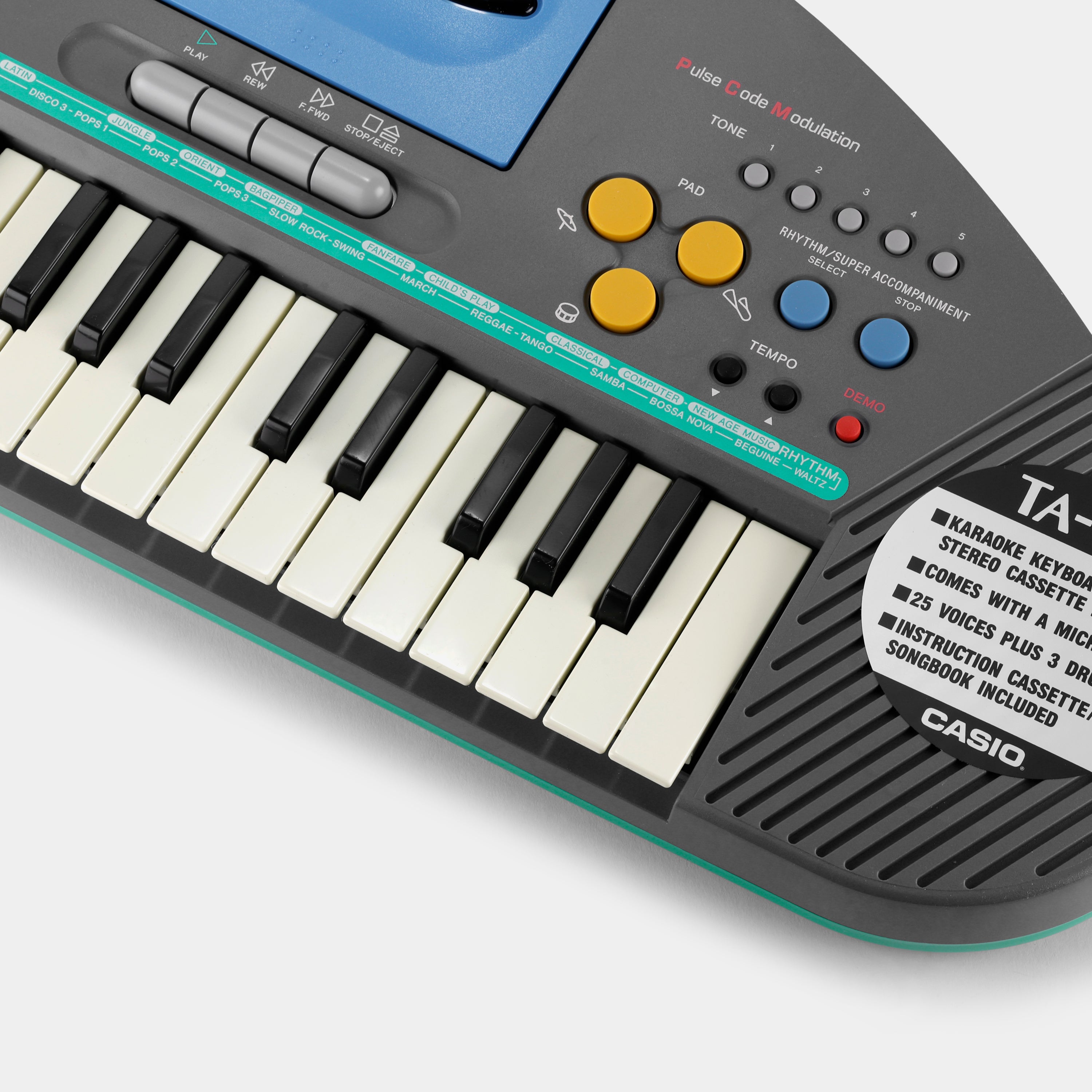 Casio TA-10 Stereo Cassette Synthesizer Keyboard