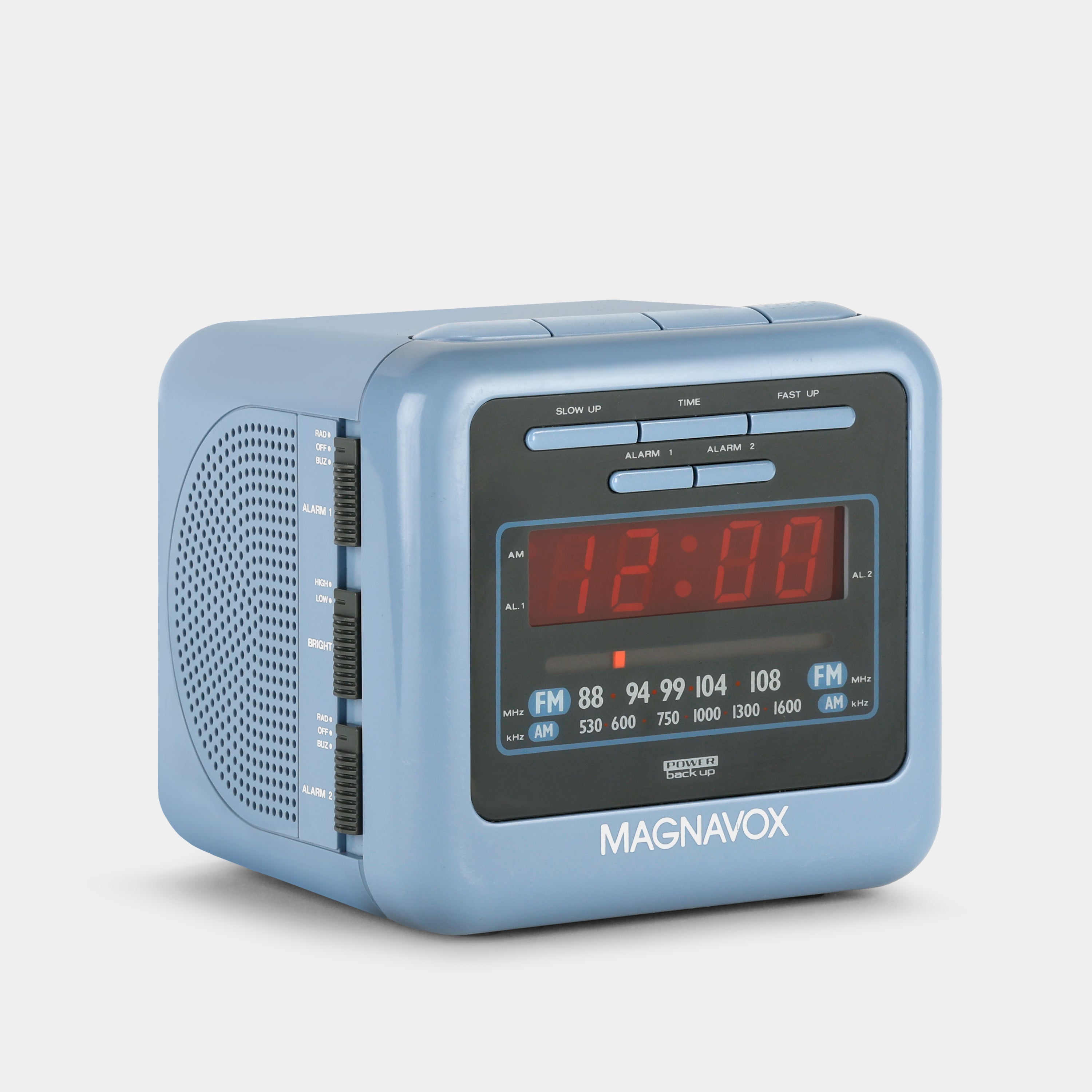 Magnavox D3530/17 Blue Alarm Clock Radio