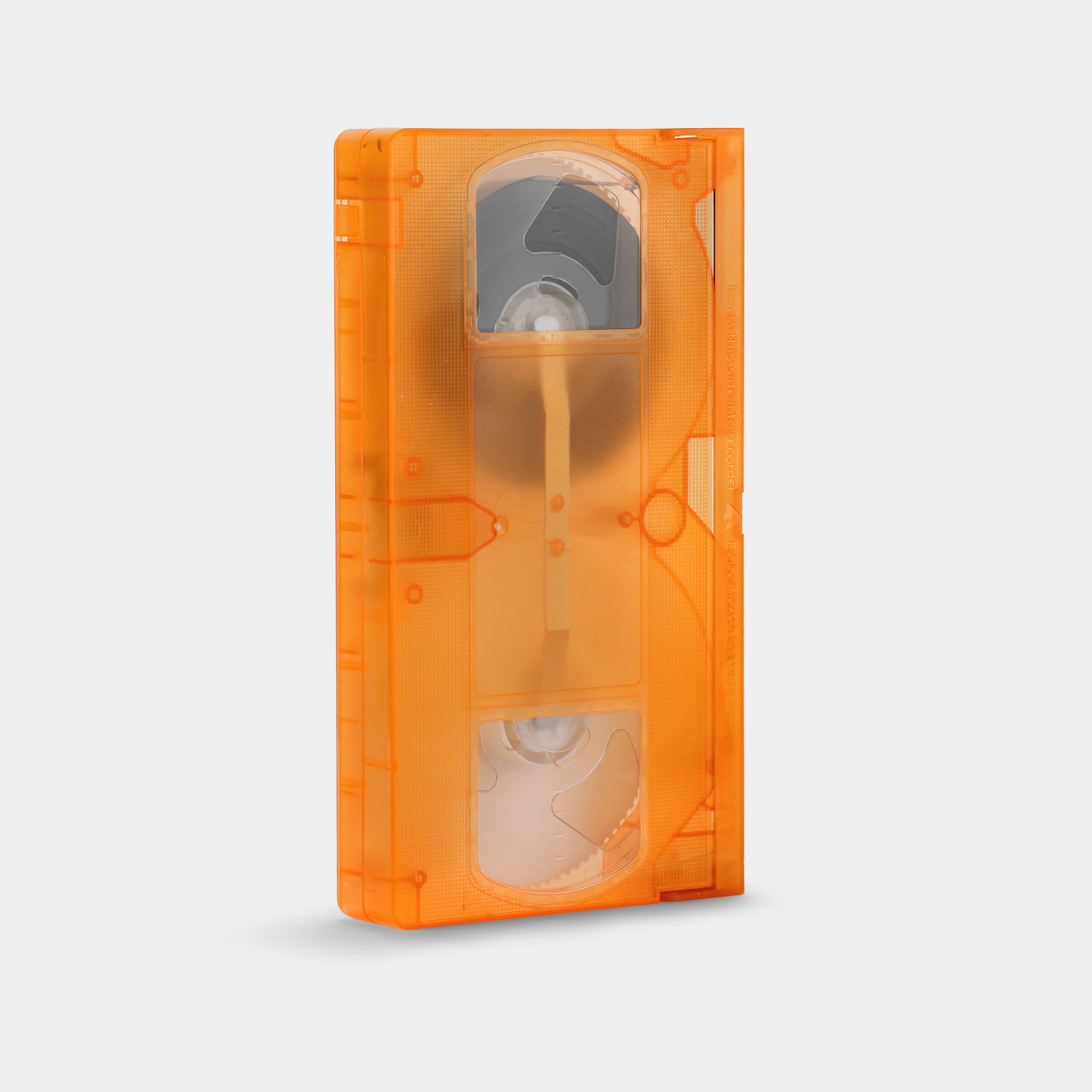Orange Glow-In-The-Dark Blank T-130 VHS Tape