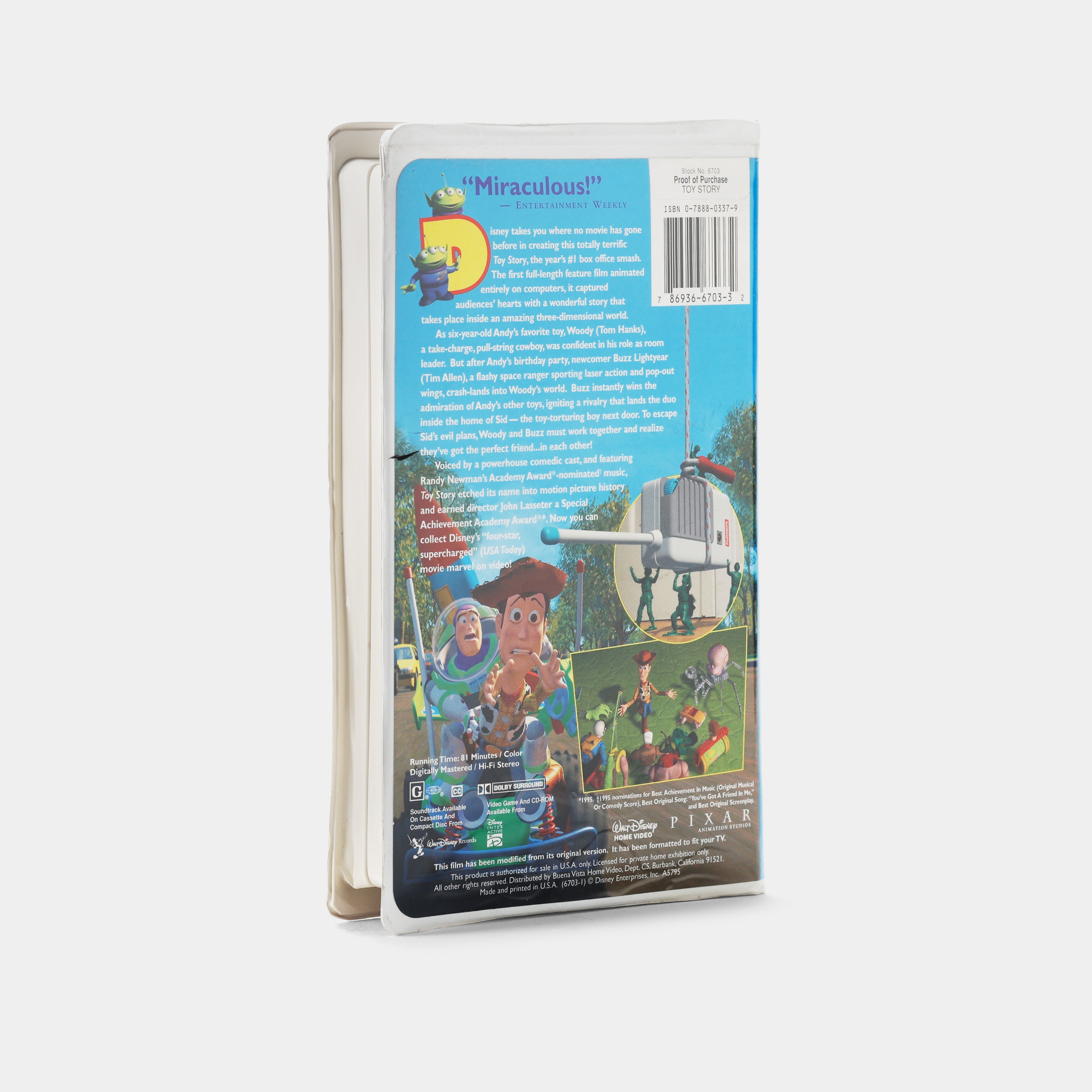 Toy Story VHS Tape