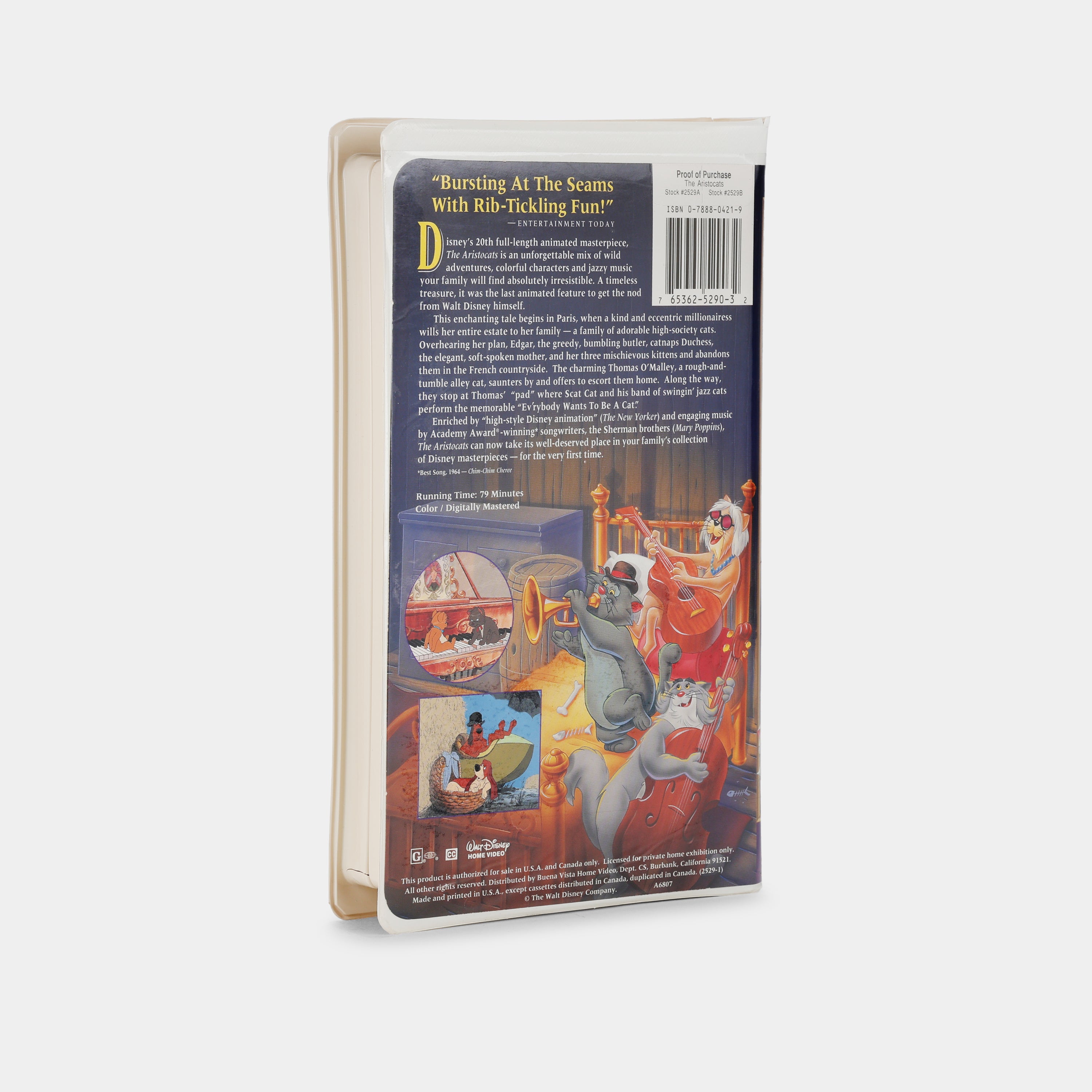 The Aristocats VHS Tape