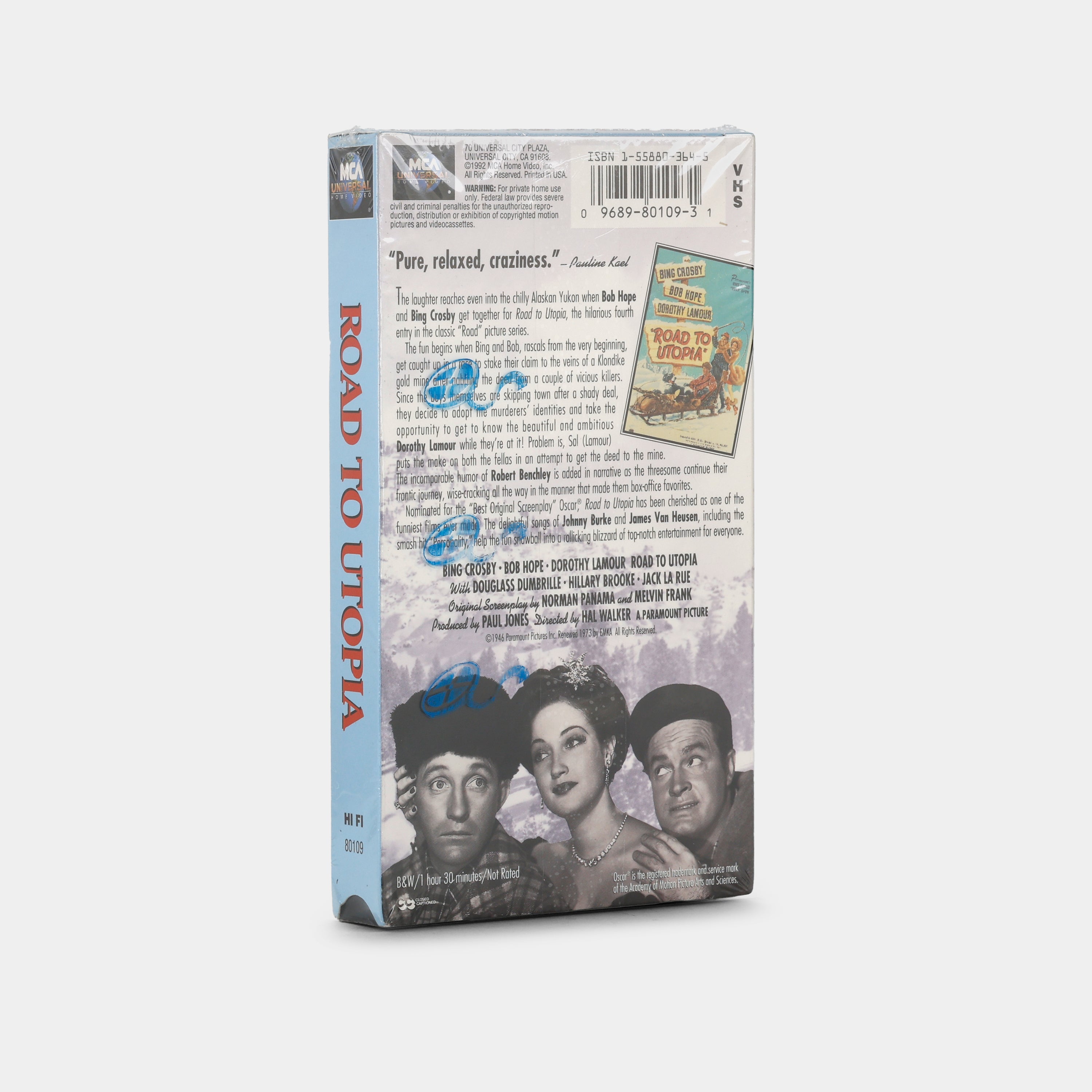 Road to Utopia (Sealed) VHS Tape
