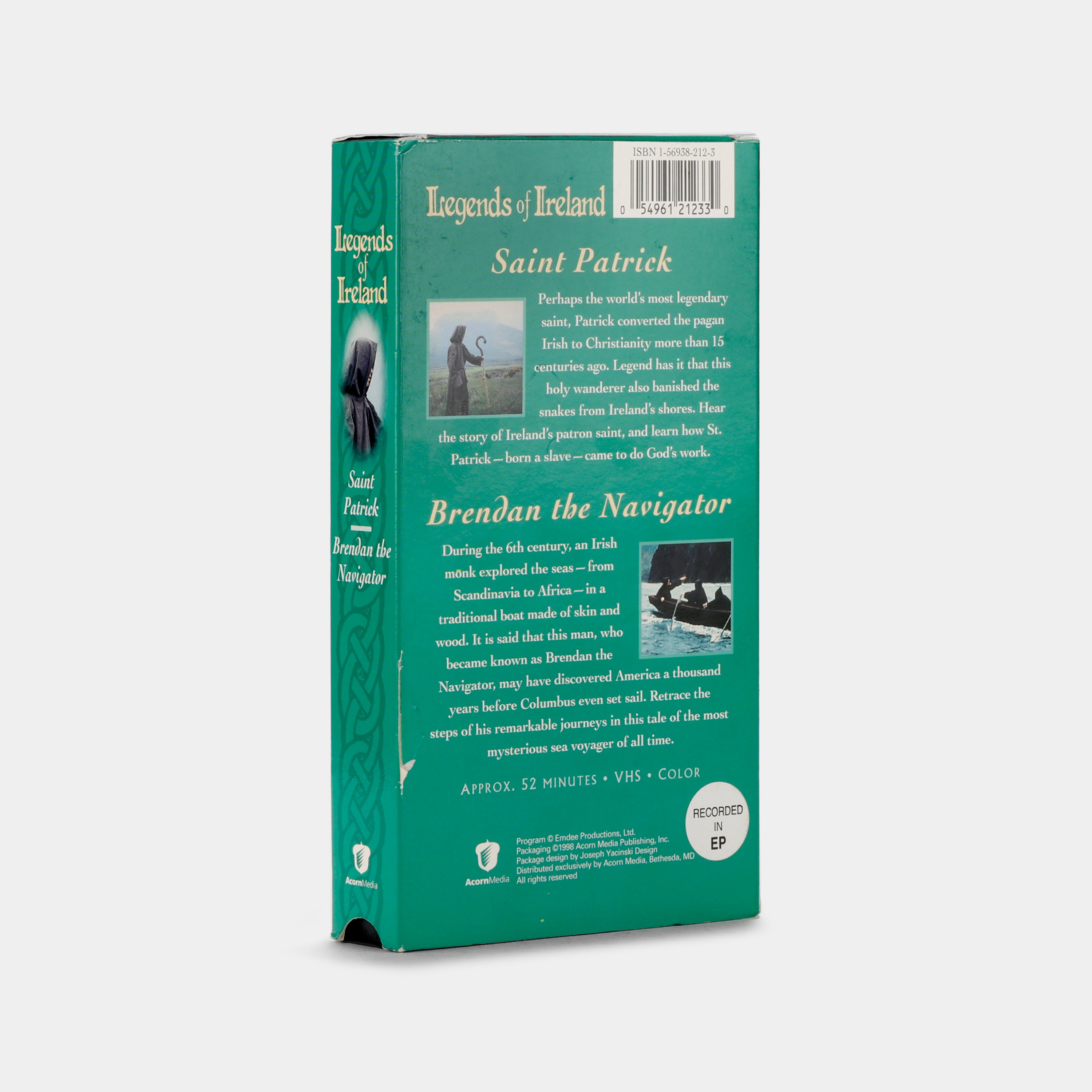 Legends Of Ireland: Saint Patrick / Brendan The Navigator VHS Tape