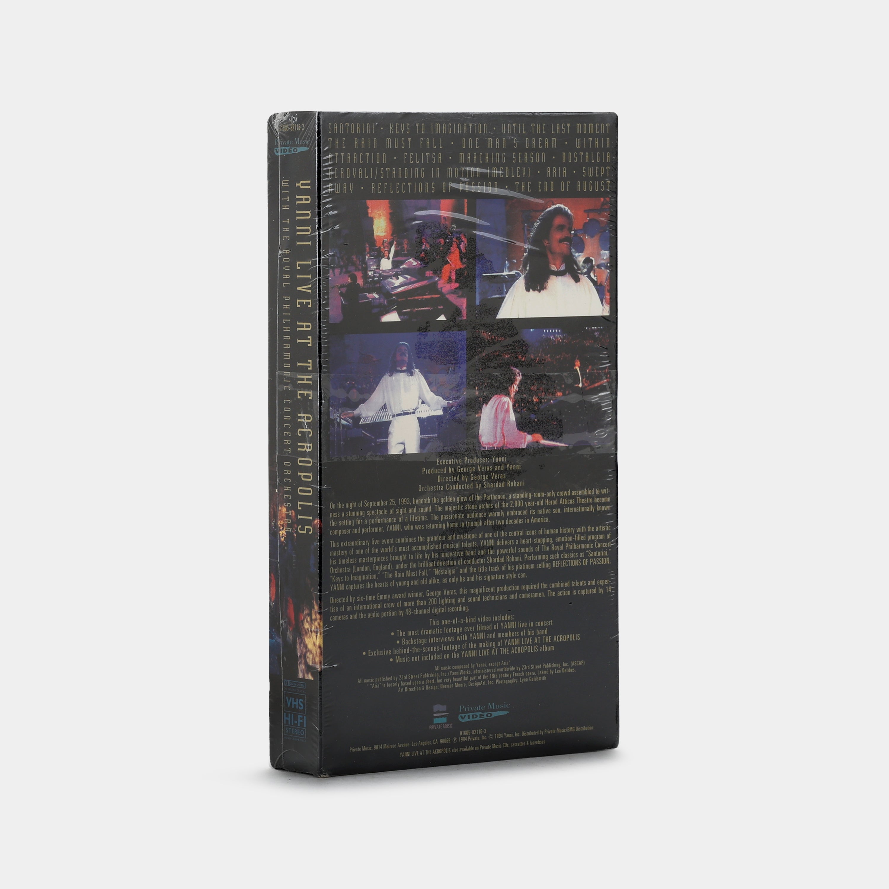 Yanni: Live at the Acropolis (Sealed) VHS Tape