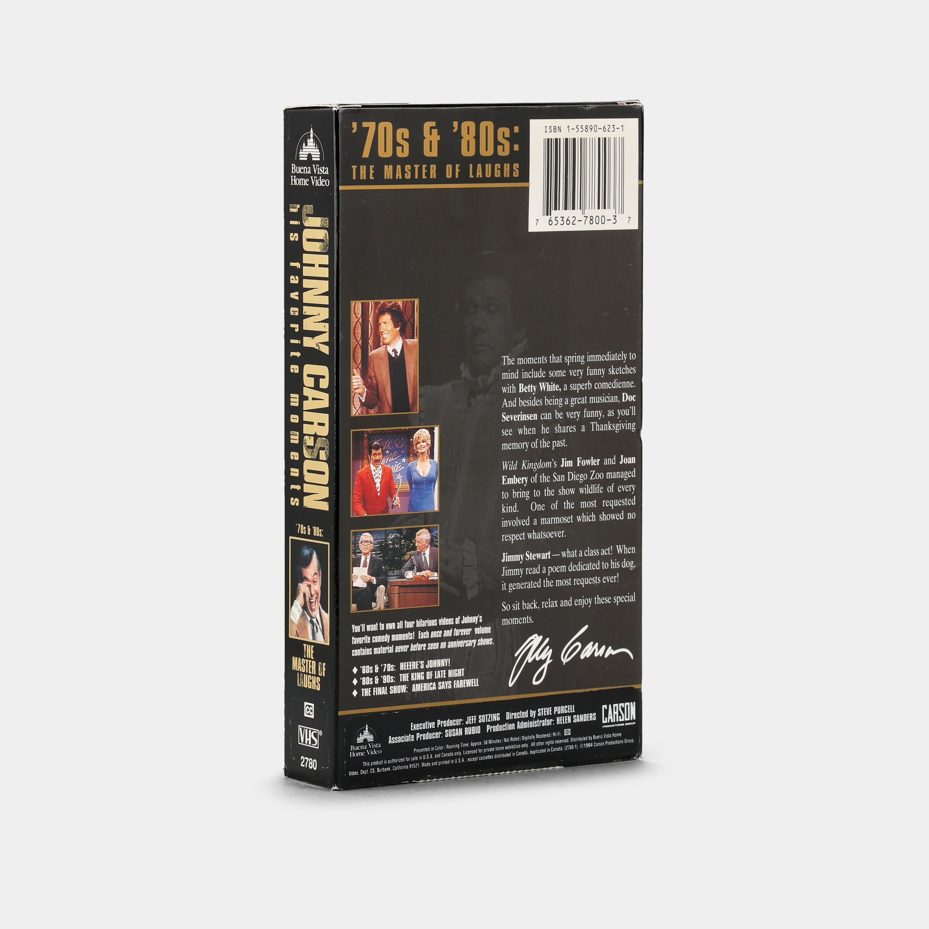 Johnny Carson: His Favorite Moments from The Tonight Show – '70s & '80s: The Master of Laughs VHS Tape