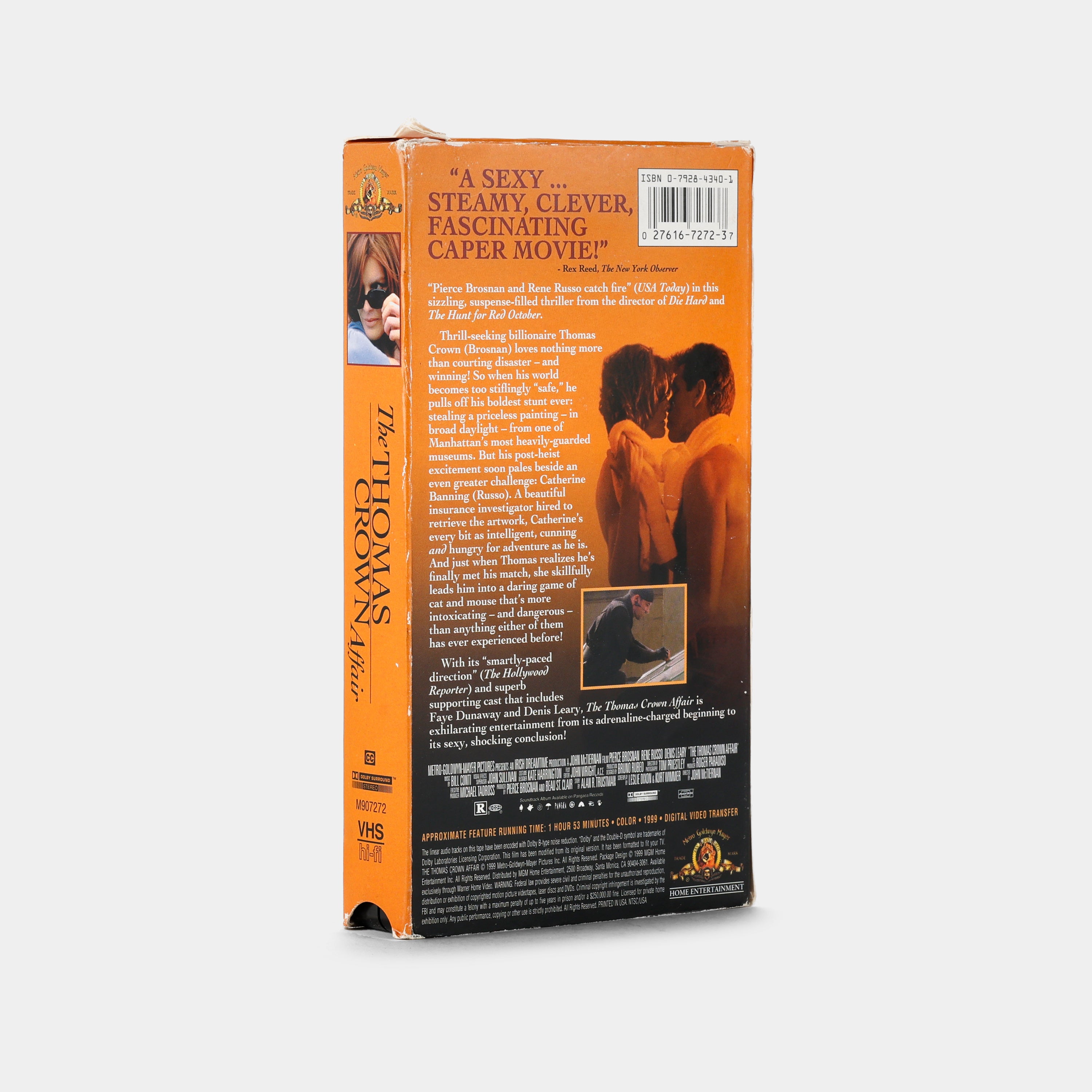 The Thomas Crown Affair VHS Tape