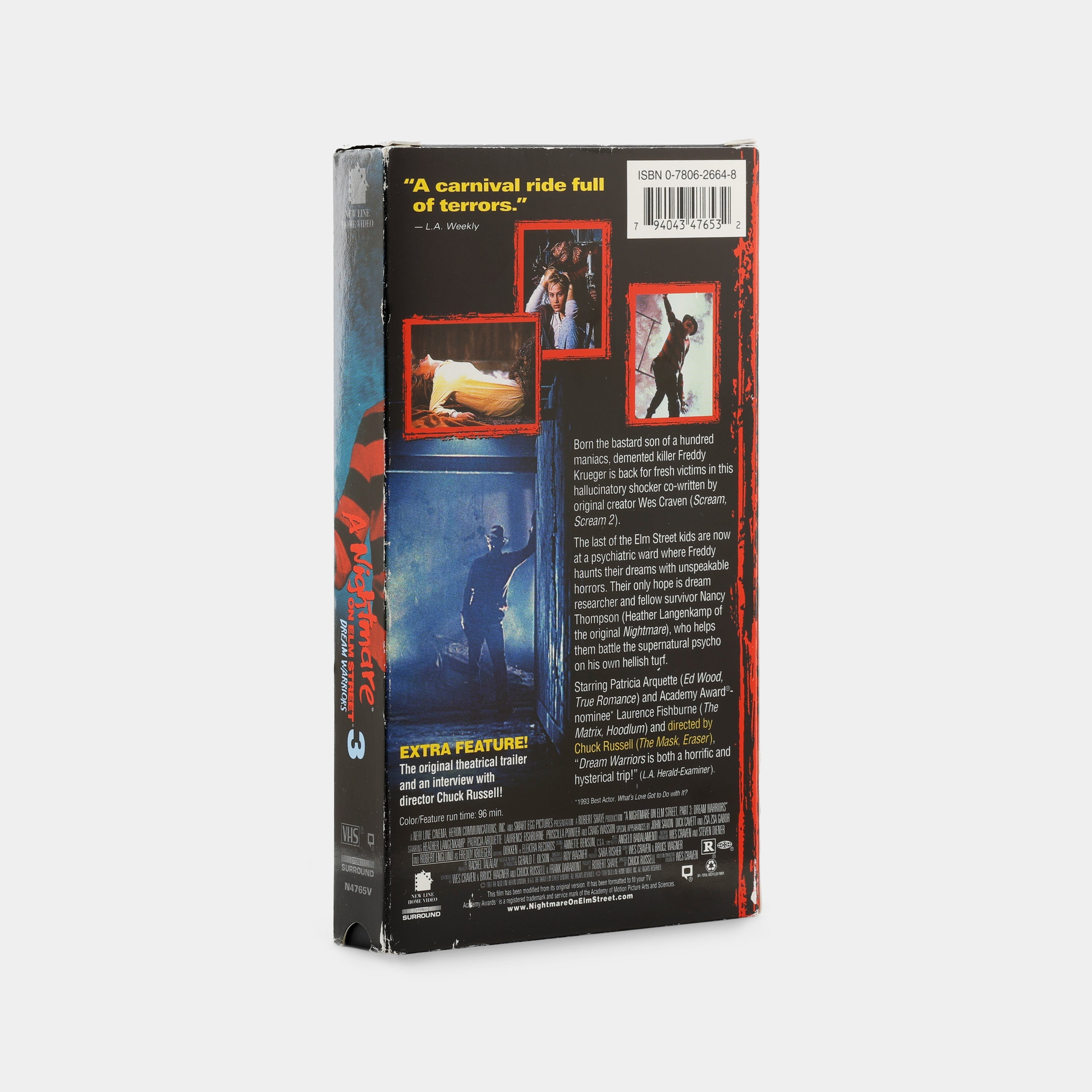 A Nightmare on Elm Street 3: Dream Warriors VHS Tape