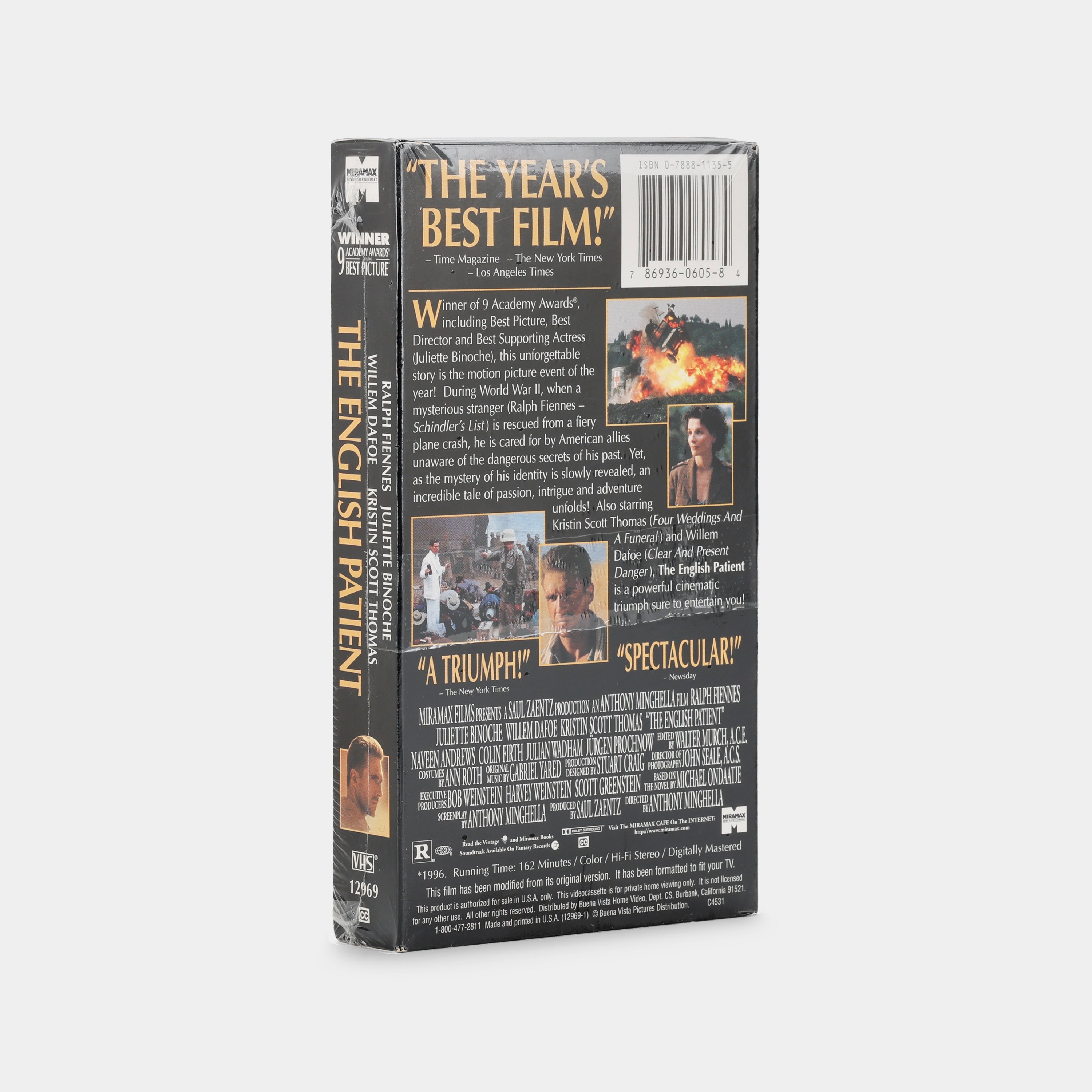 The English Patient (Sealed) VHS Tape