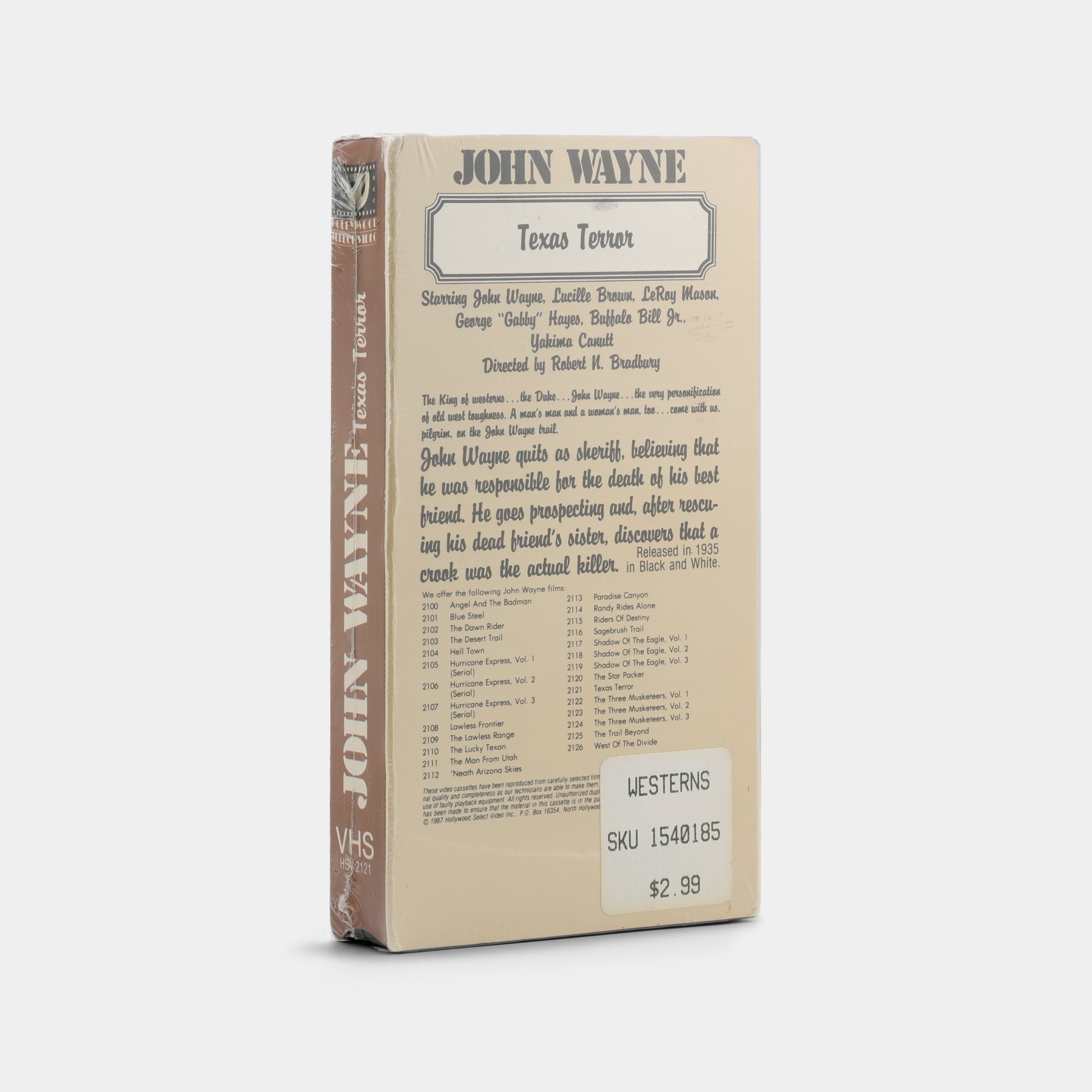 Texas Terror (Sealed) VHS Tape
