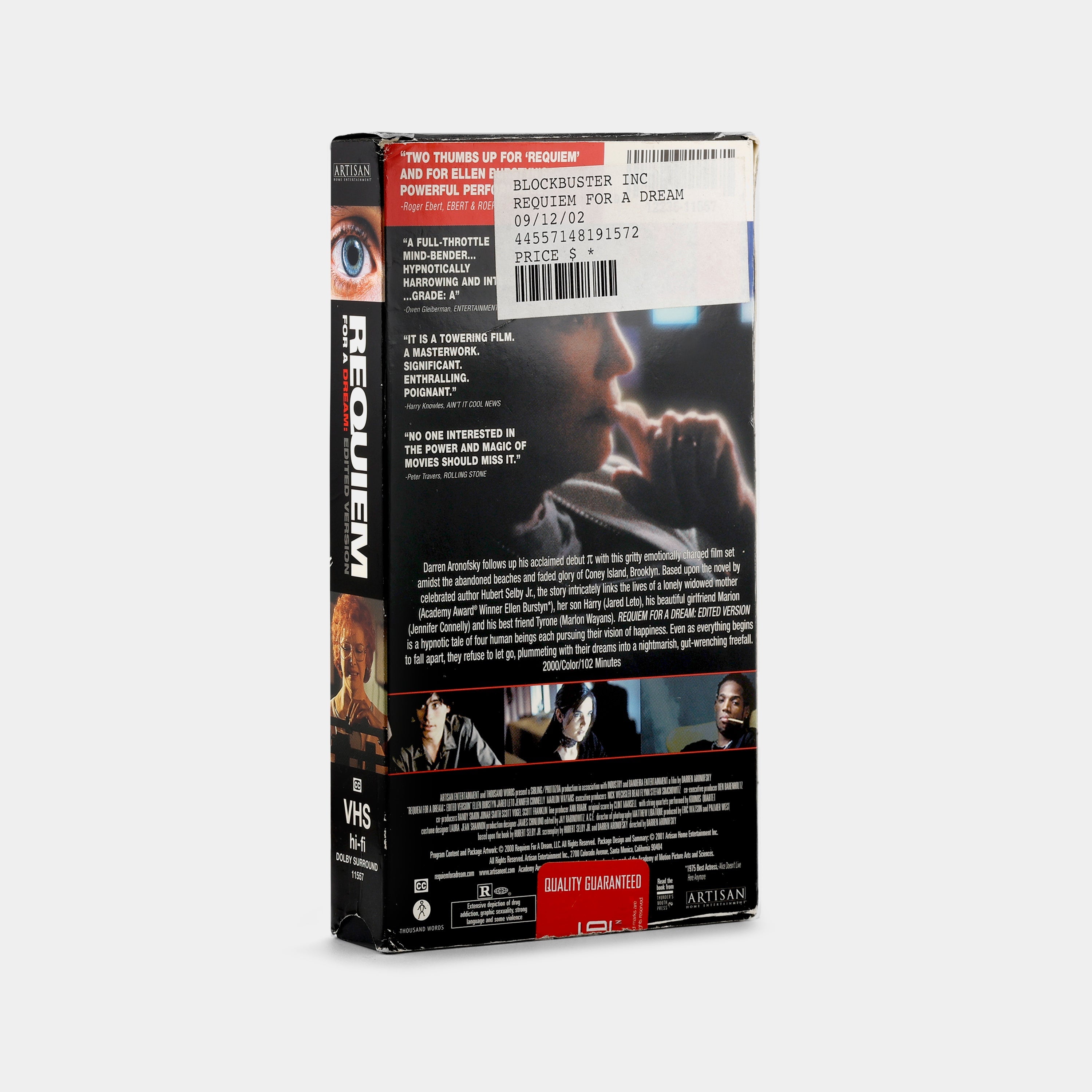 Requiem for a Dream VHS Tape