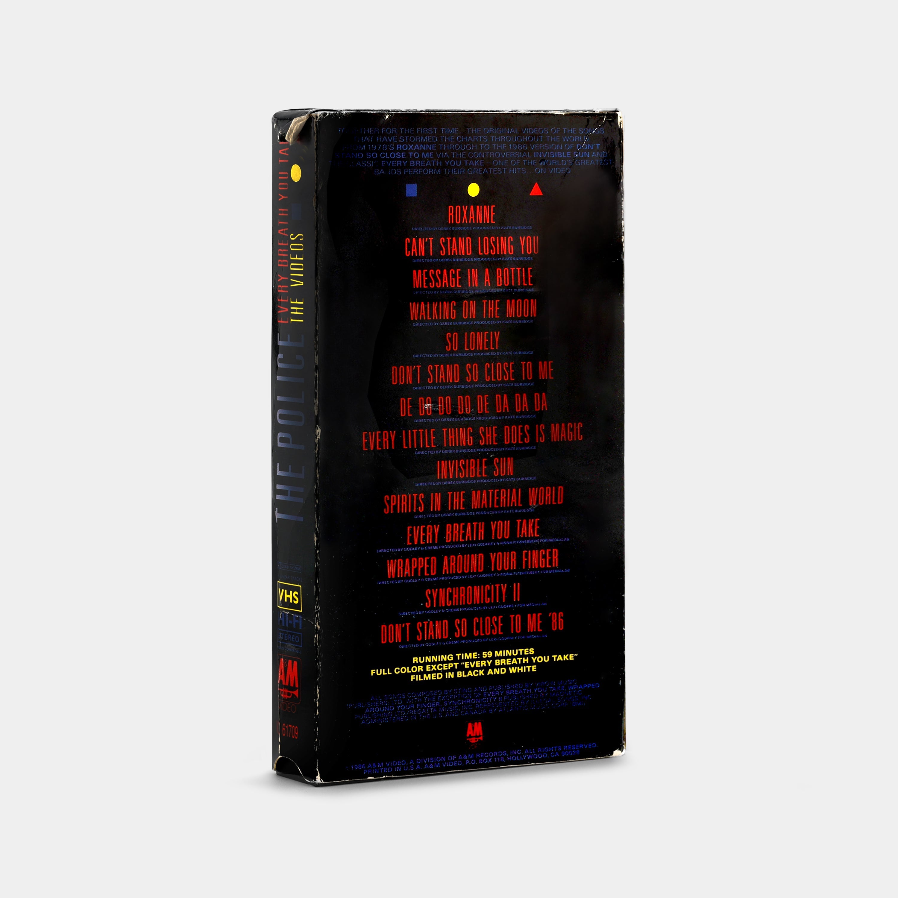 The Police: Every Breath You Take - The Videos VHS Tape