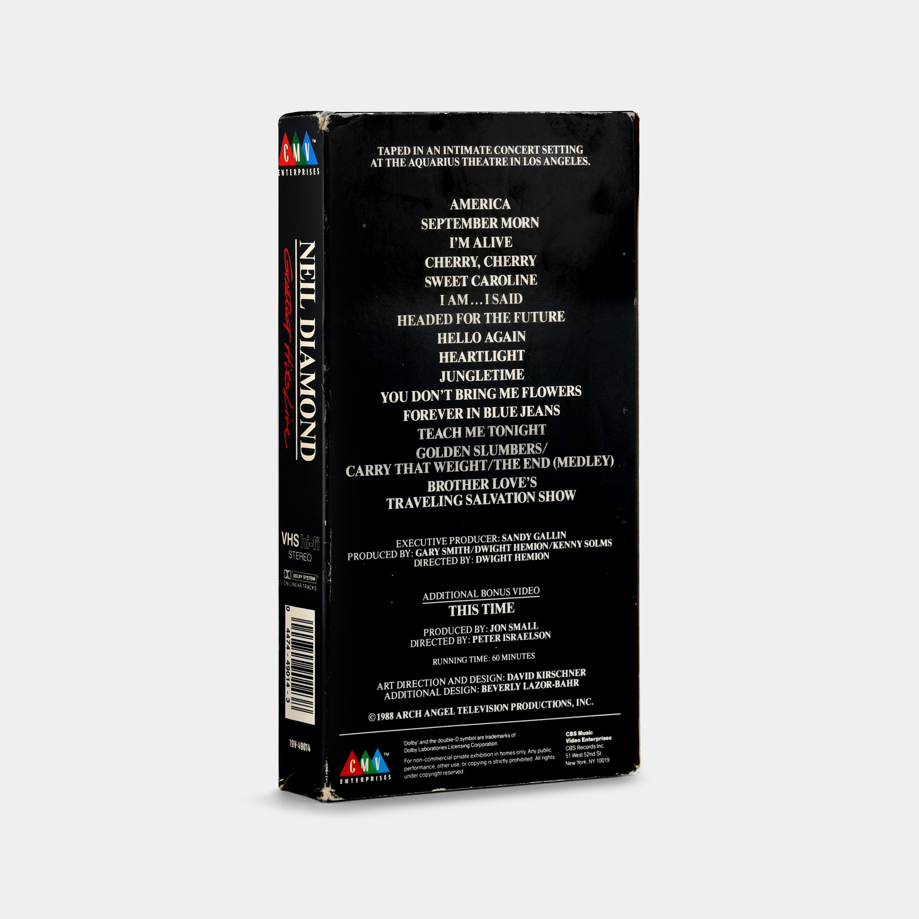 Neil Diamond: Greatest Hits Live VHS Tape