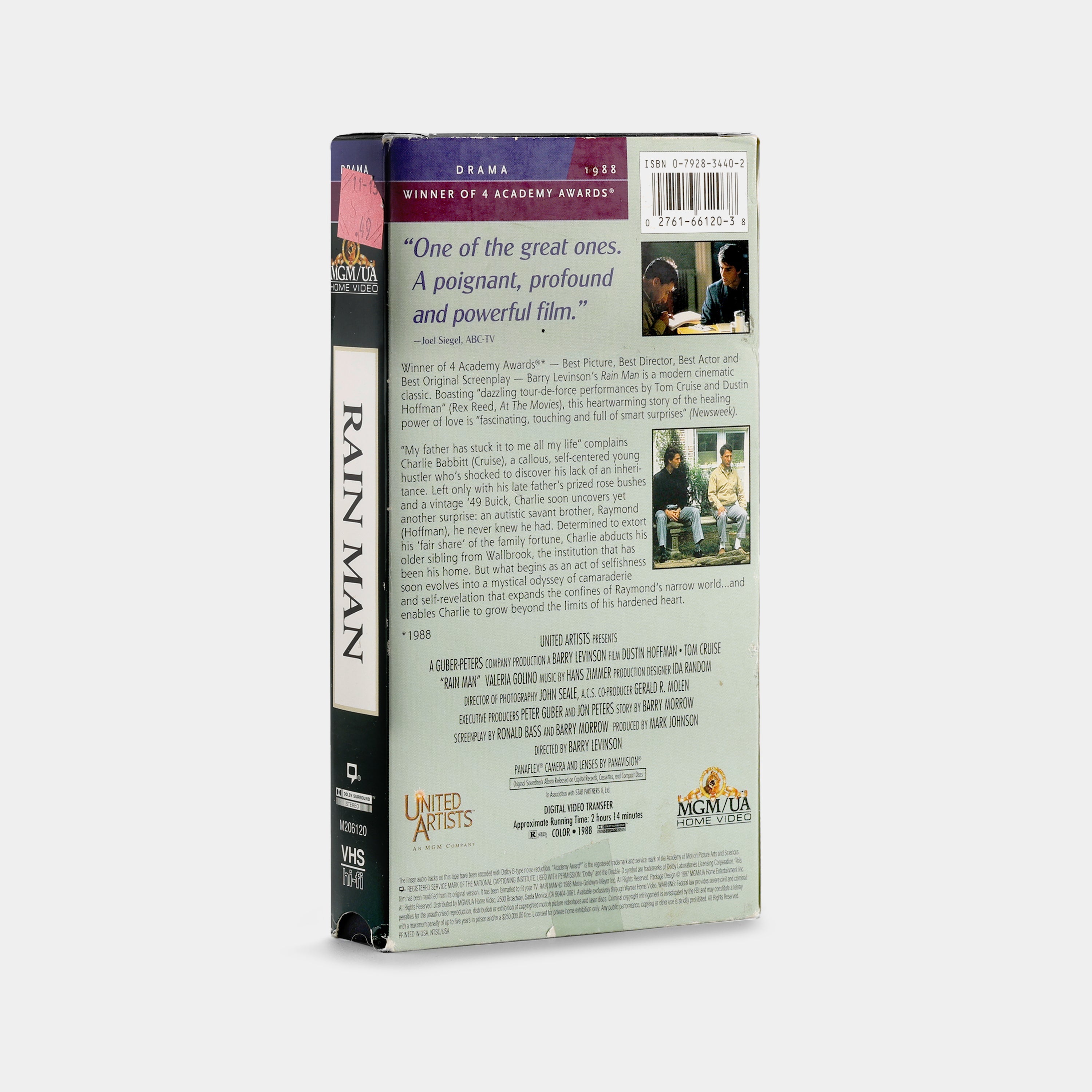Rain Man VHS Tape