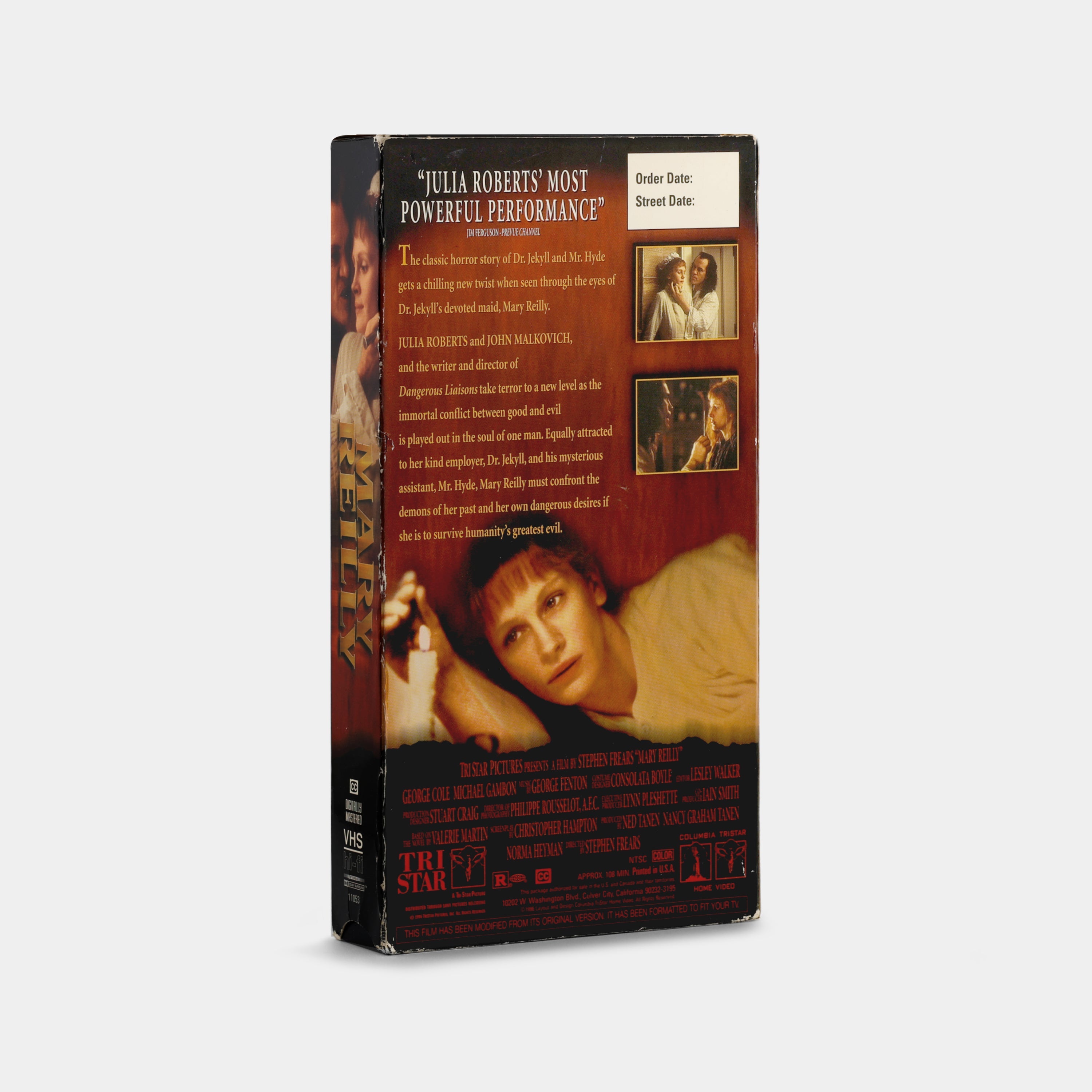 Mary Reilly VHS Tape