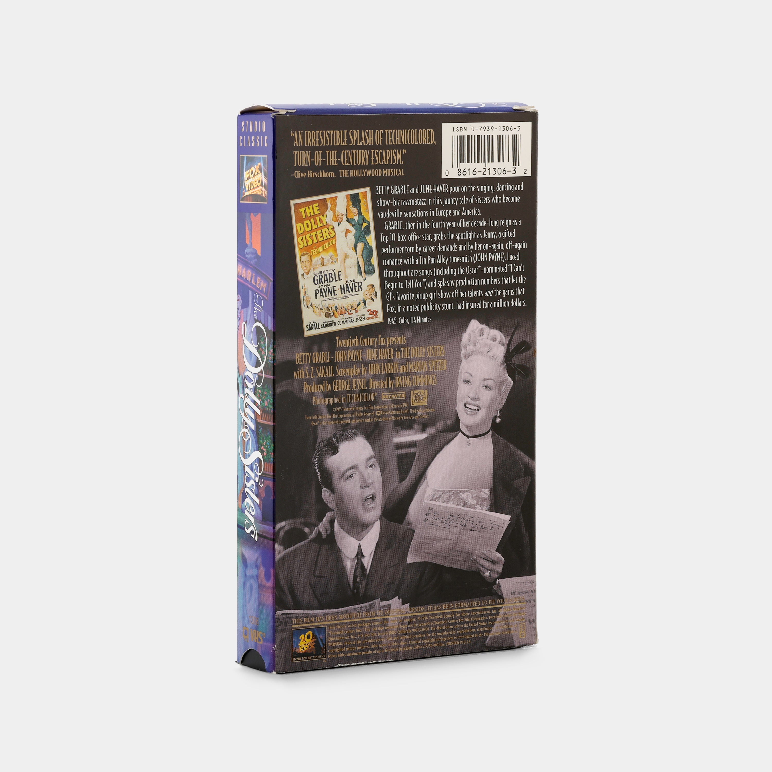 The Dolly Sisters VHS Tape