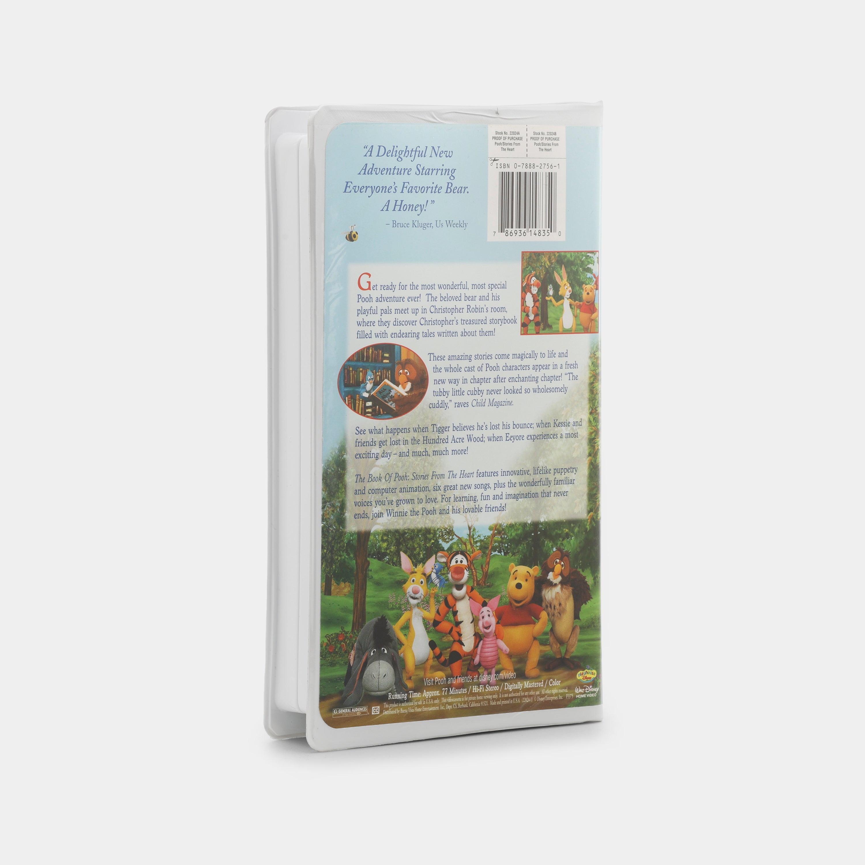 The Book of Pooh: Stories from the Heart VHS Tape