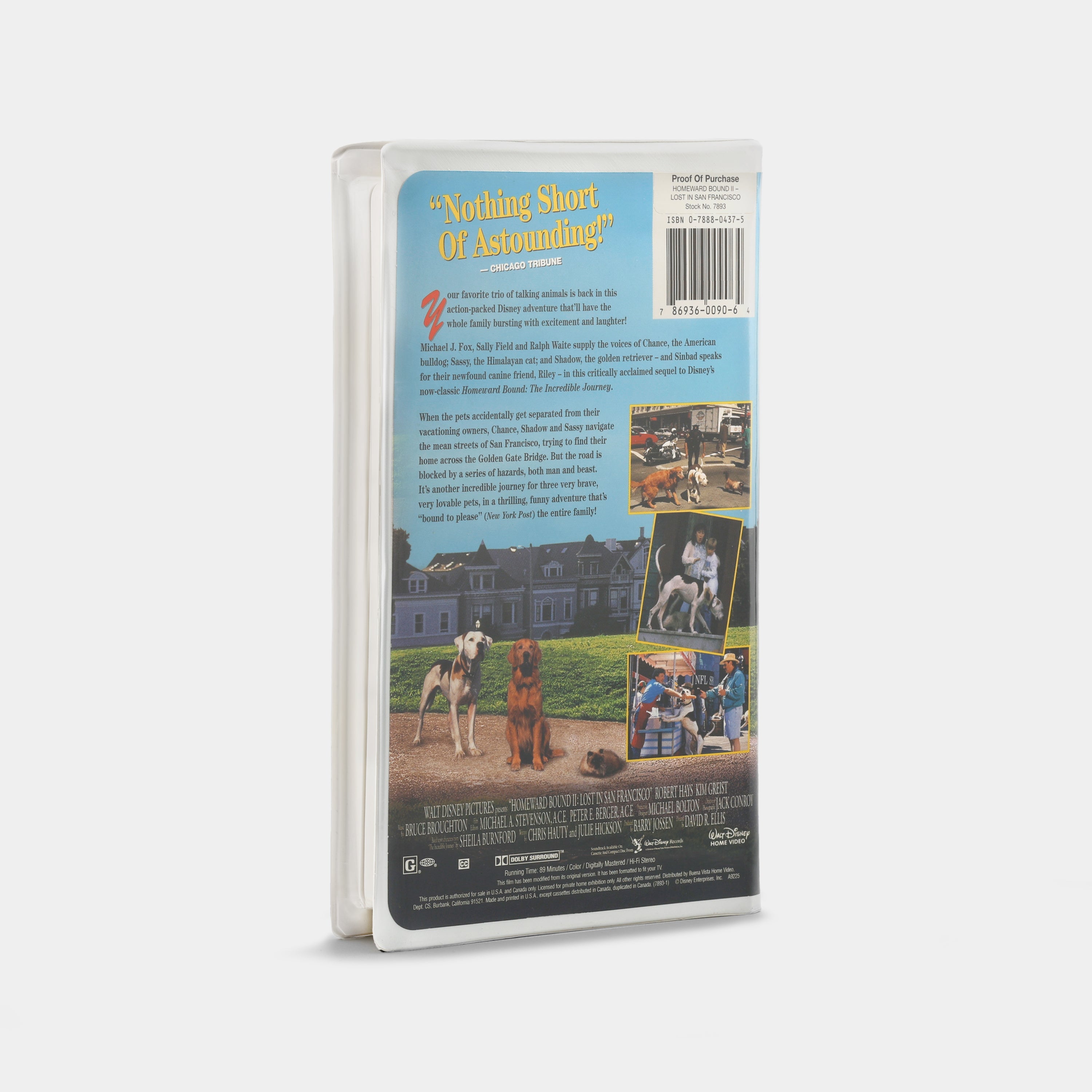 Homeward Bound II VHS Tape