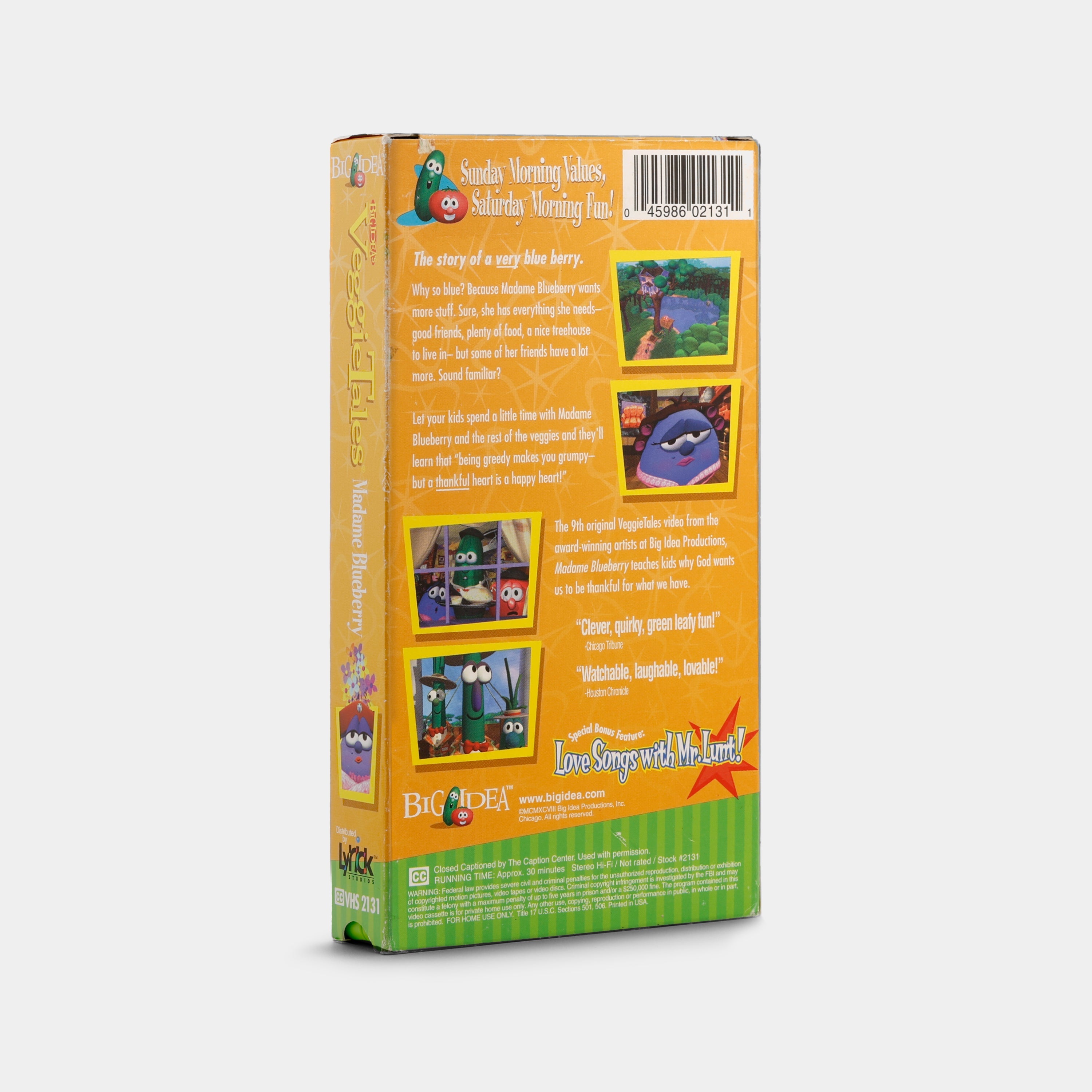 VeggieTales: Madame Blueberry VHS Tape