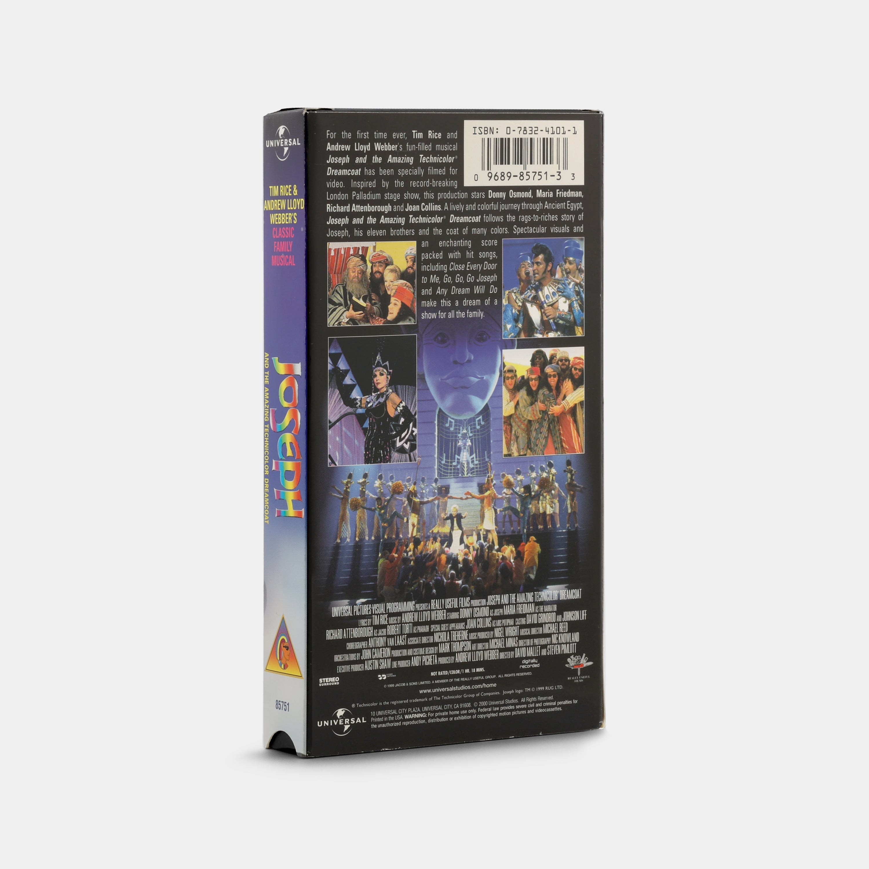 Joseph and the Amazing Technicolor Dreamcoat VHS Tape