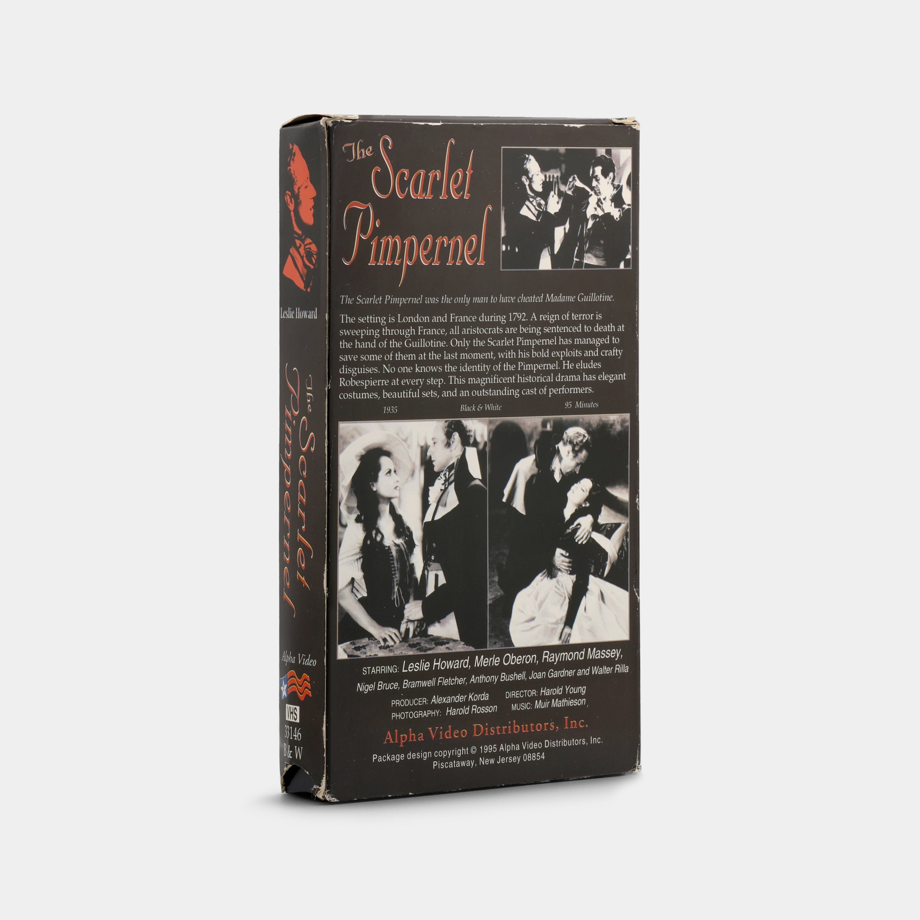 The Scarlet Pimpernel VHS Tape