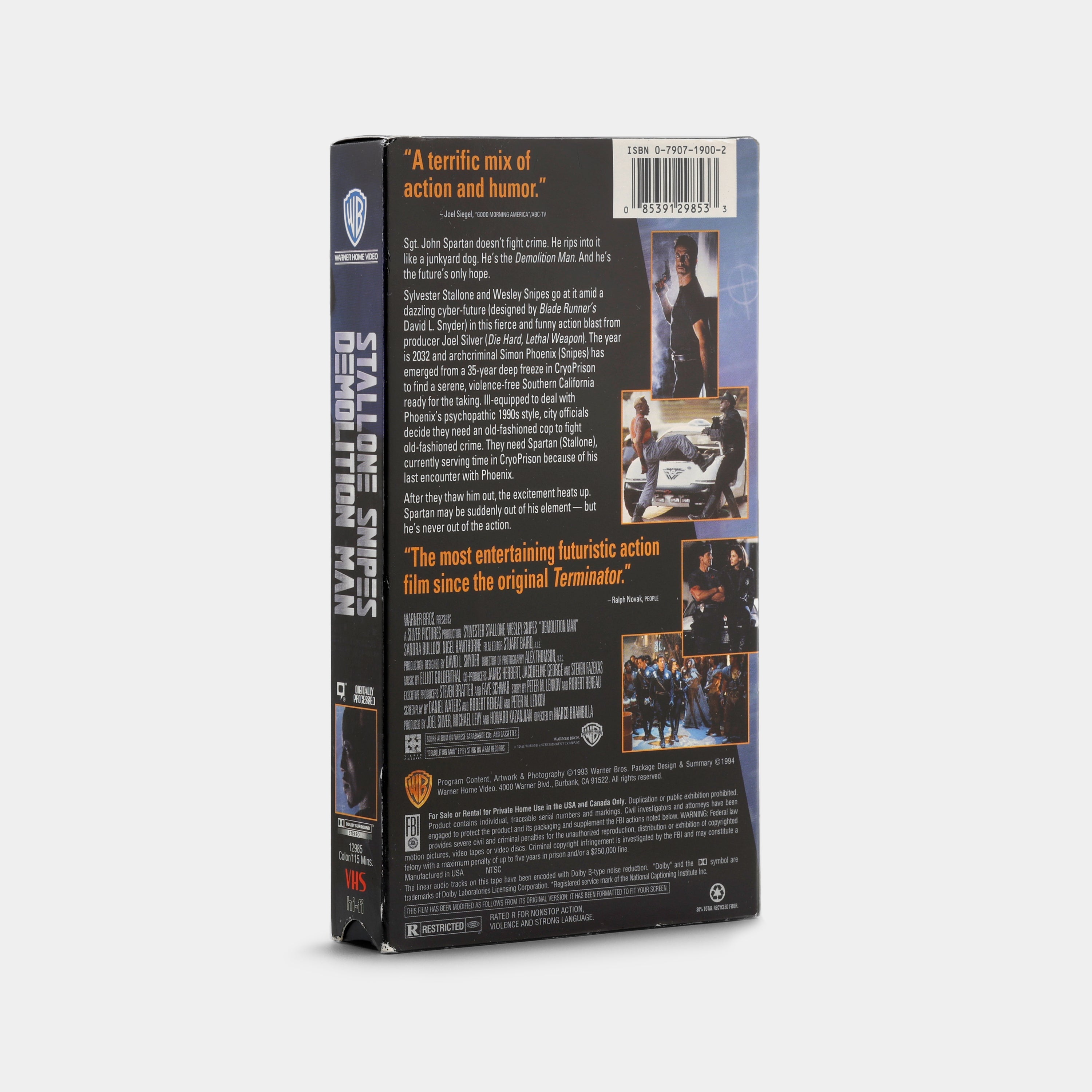 Demolition Man VHS Tape