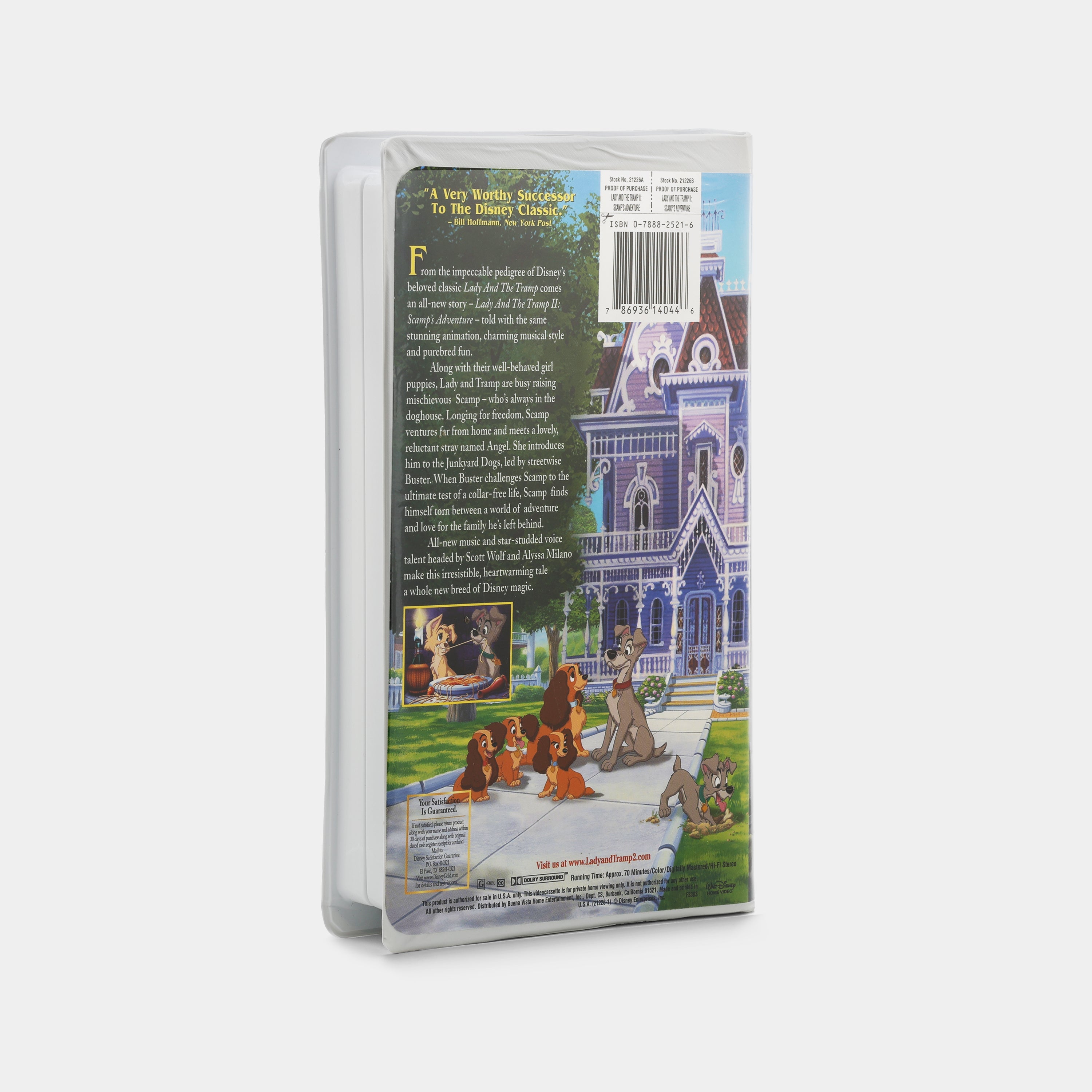 Lady and the Tramp II: Scamp's Adventure VHS Tape