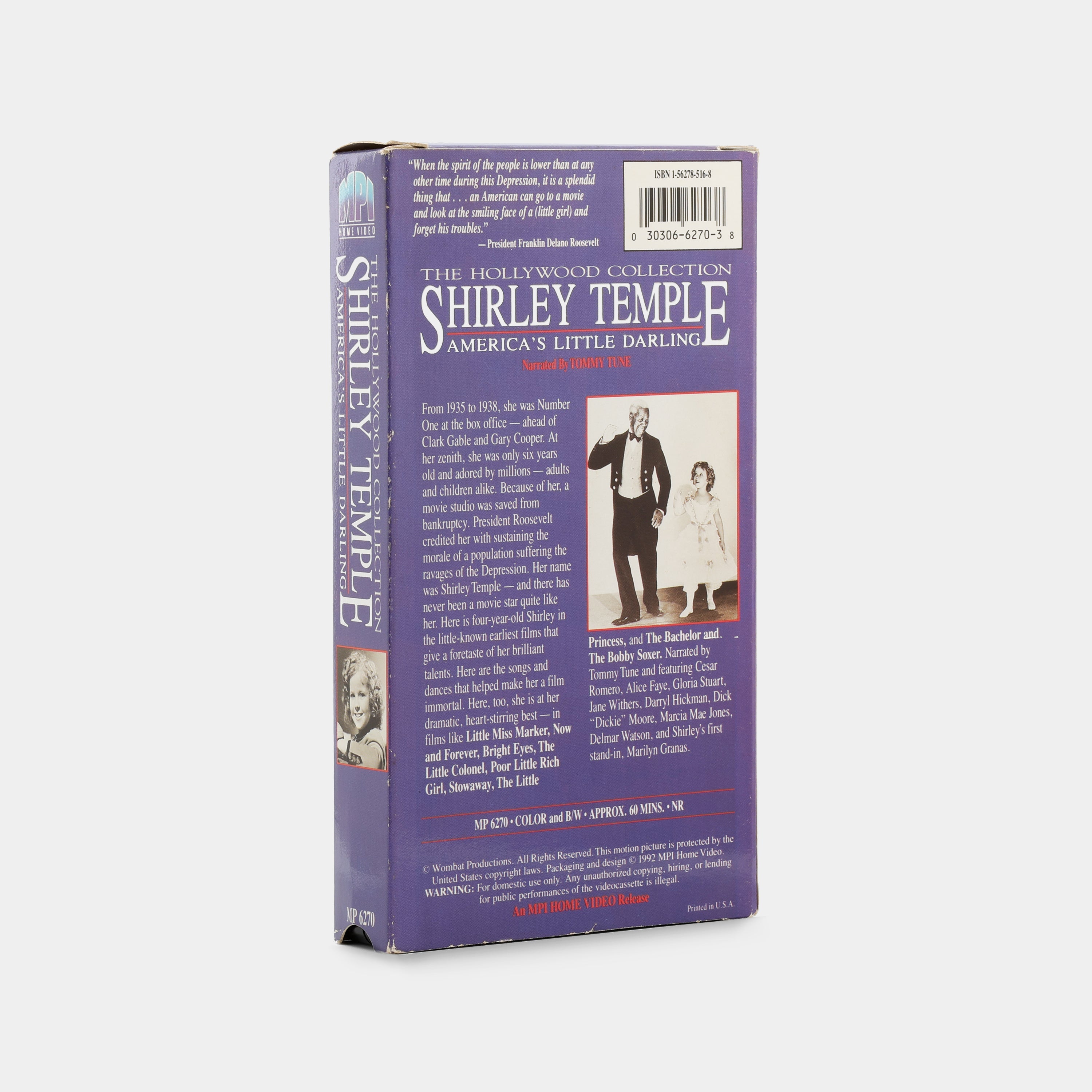 Shirley Temple: America's Little Darling VHS Tape